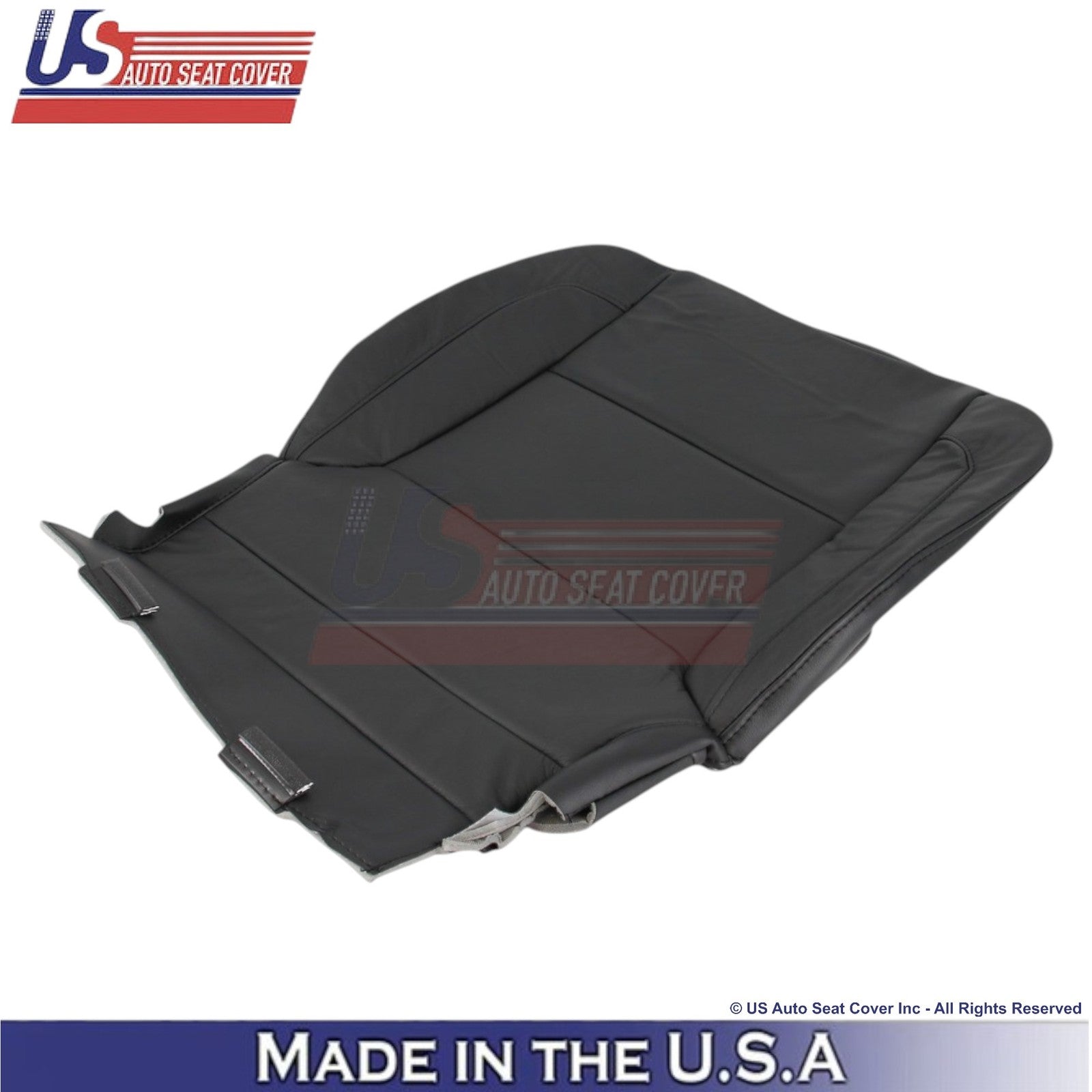 2015-2020 Fits Chevy Tahoe Genuine Leather Passenger Bottom Seat Cover Jet Black
