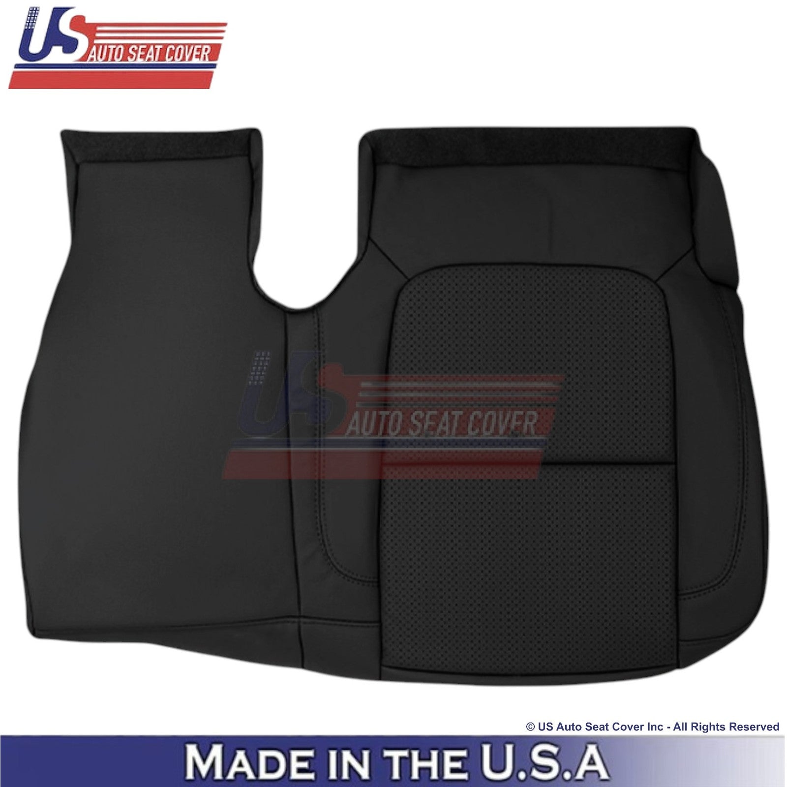 2011-2015 For Ford Explorer 2nd Row Bottoms Leather Seat Covers Black