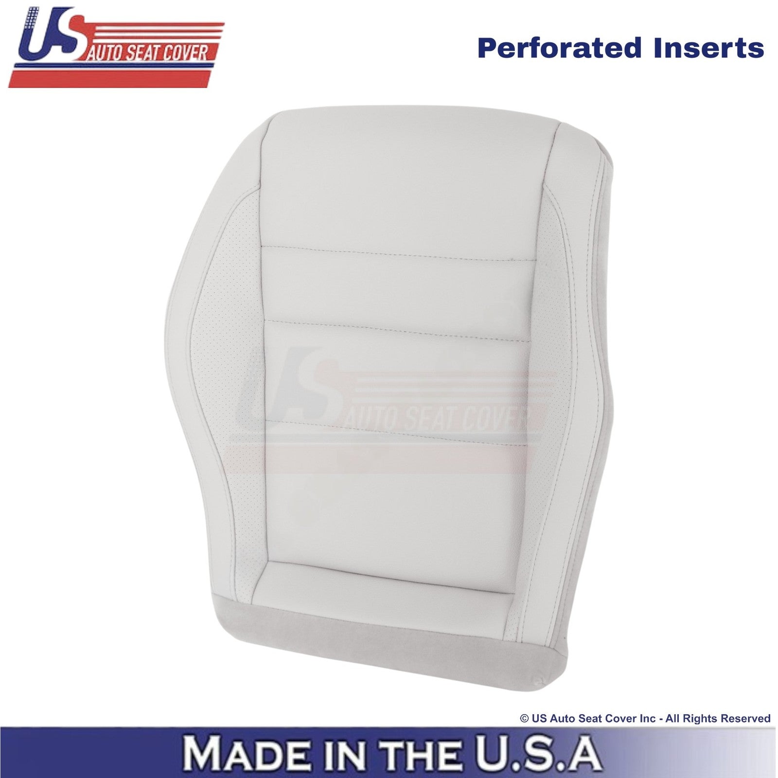 2010-2017 For Mercedes Benz E350 Coupe Leatherette Perf Driver Bottom Cover Gray