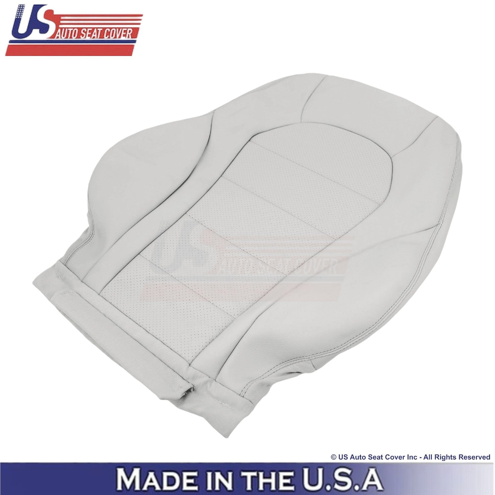 2016-2021 For Mercedes Benz GLC Class Leather Driver Side Seat Covers Light Gray