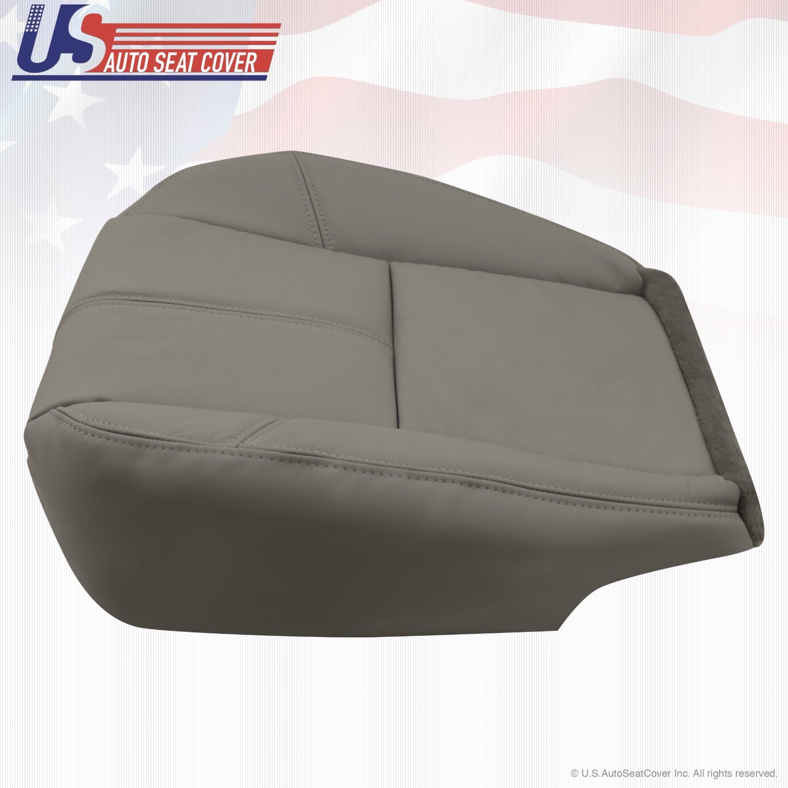 2007 to 2014 Fits GMC Sierra Work Truck Driver Bottom Synthetic Seat Cover Gray