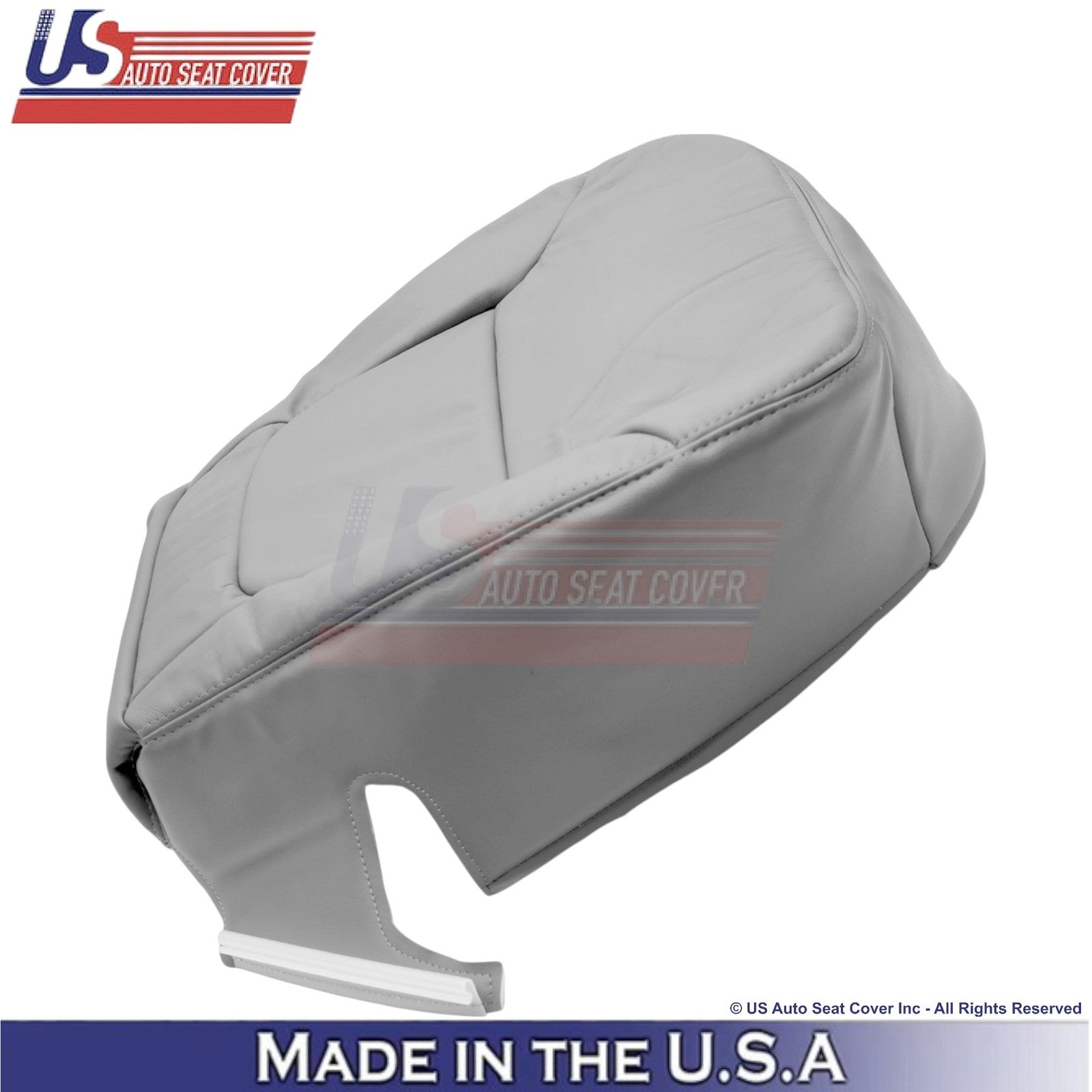 2001-2004 Fits Toyota Tundra Front Driver Genuine Leather Covers Light Charcoal