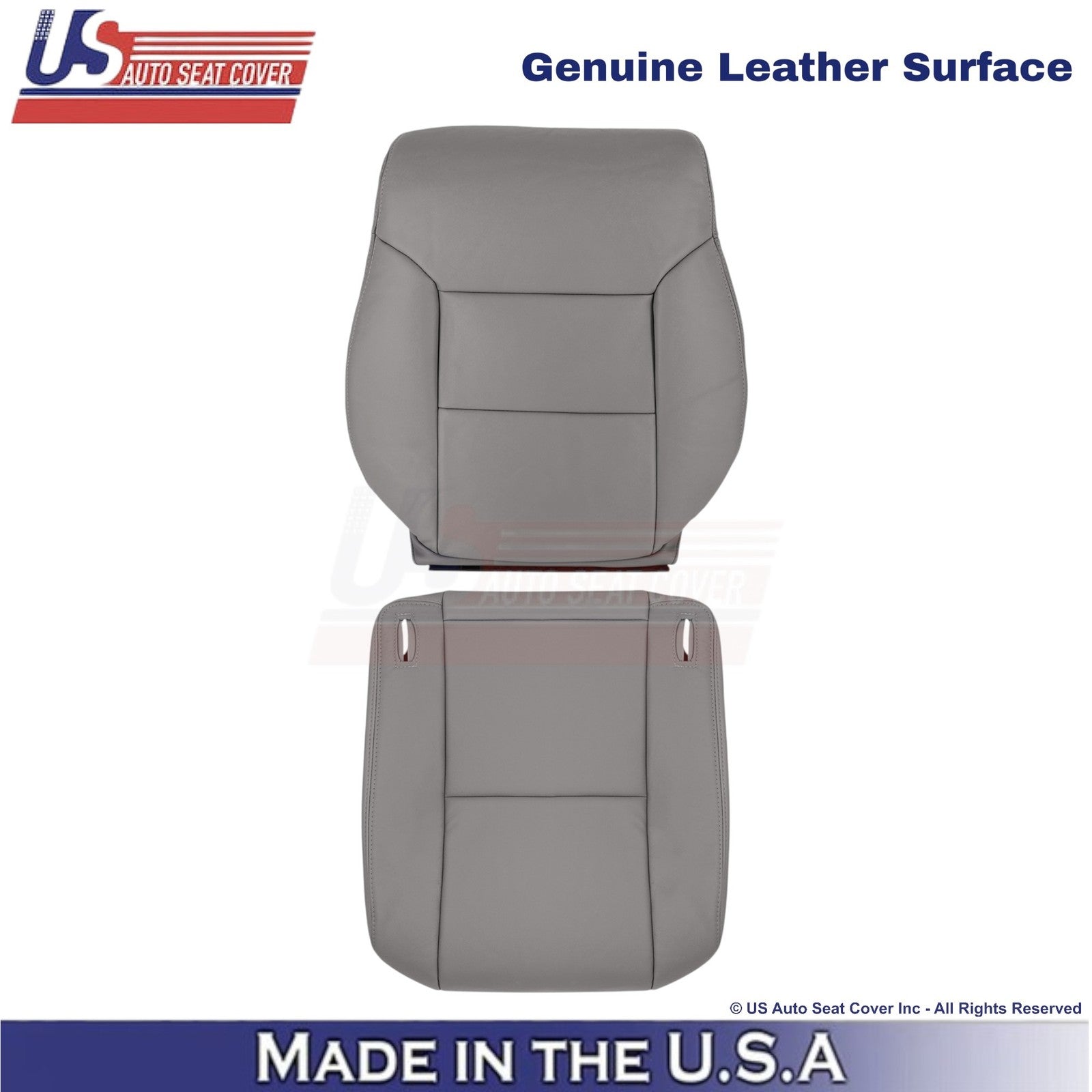 1998-2003 For Toyota Sienna Genuine Leather Driver Replacement Seat Covers Gray