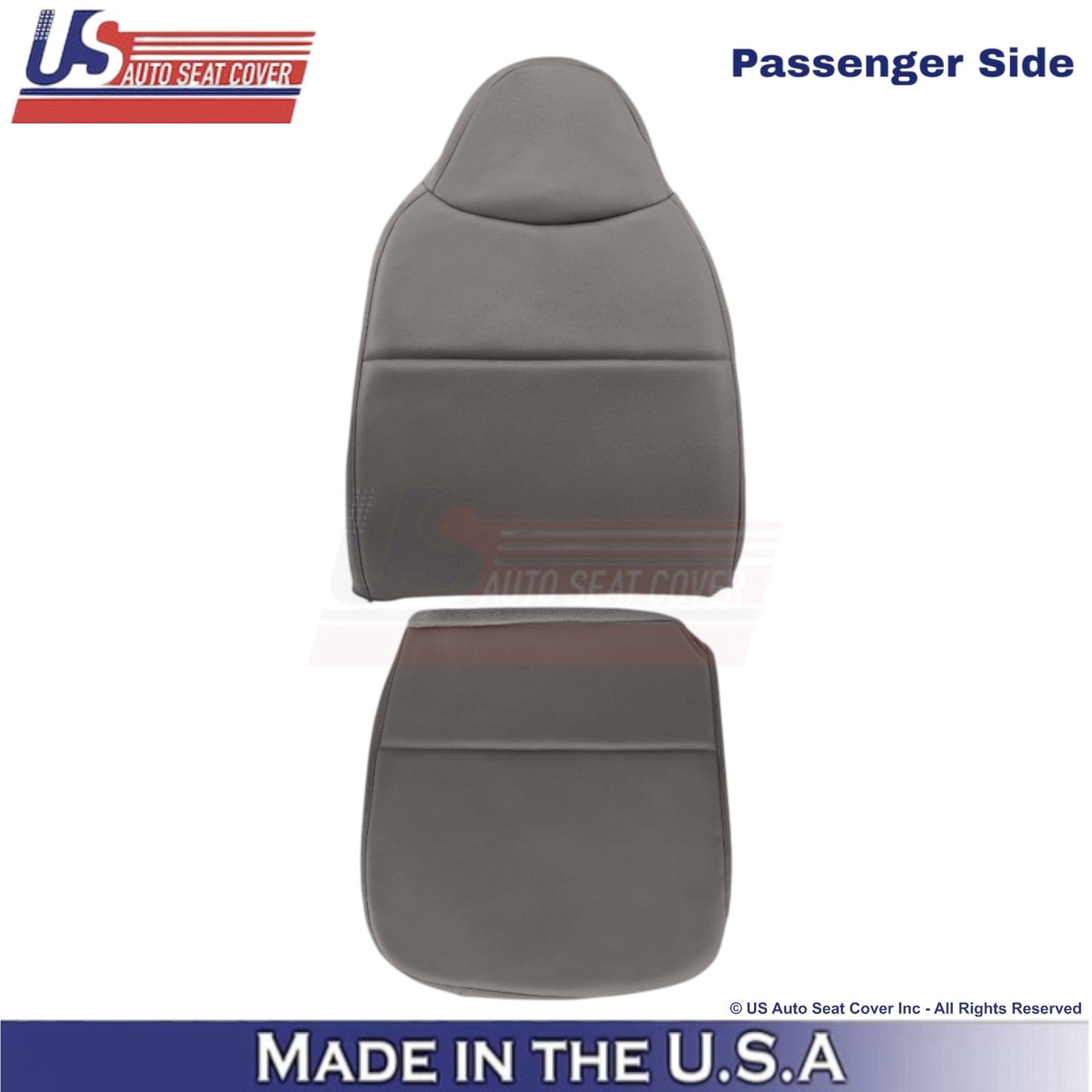 2008-2010 Fits Ford F-250 XL Leatherette Passenger Side Covers Medium Dark Stone