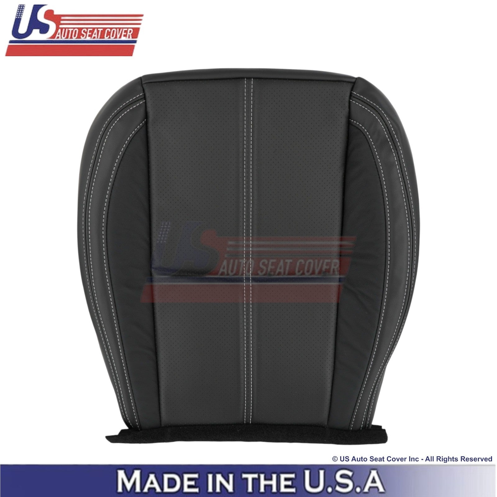 2017-2018 Fits Subaru Forester Touring Genuine Leather Bottom Seat Covers Black