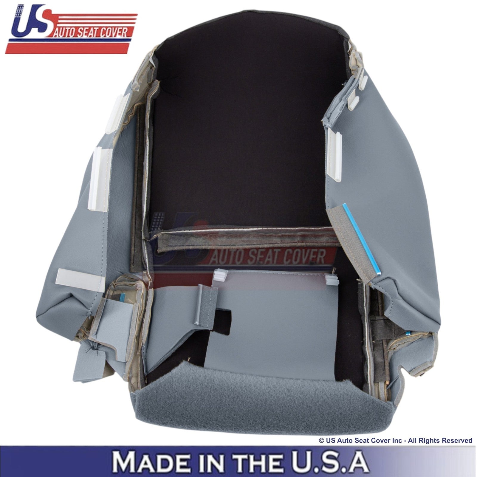 2007-2013 Fits Toyota Tundra Leather Perf. Rear Bottom Seat Covers Graphite
