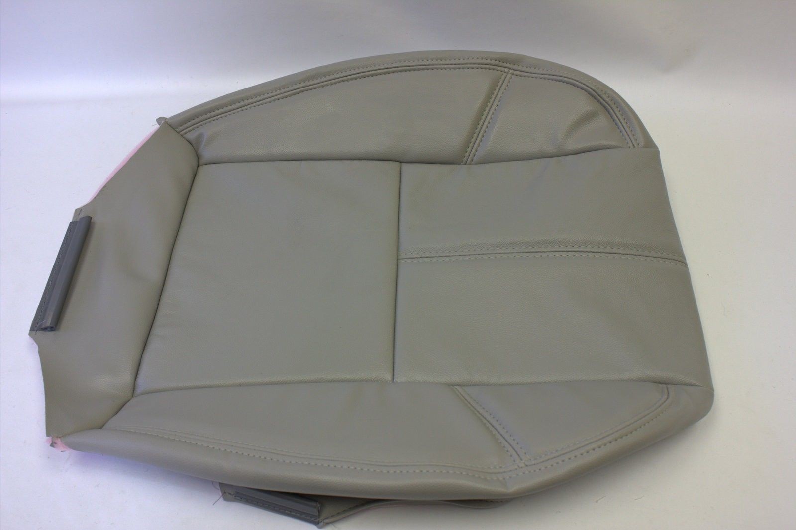 2007 to 2012 Chevy Silverado Driver Bottom Leather Seat Cover Gray