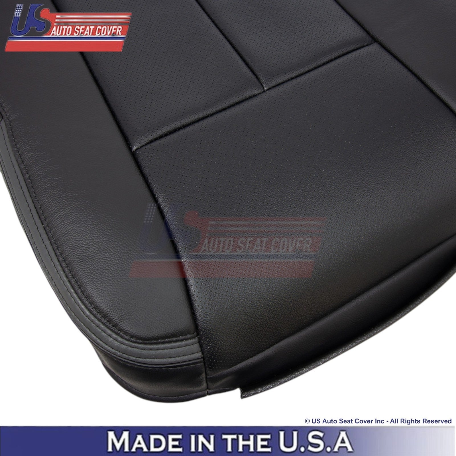 2015-2017 Fits Ford Expedition Platinum Genuine Leather Front Seat Covers Ebony
