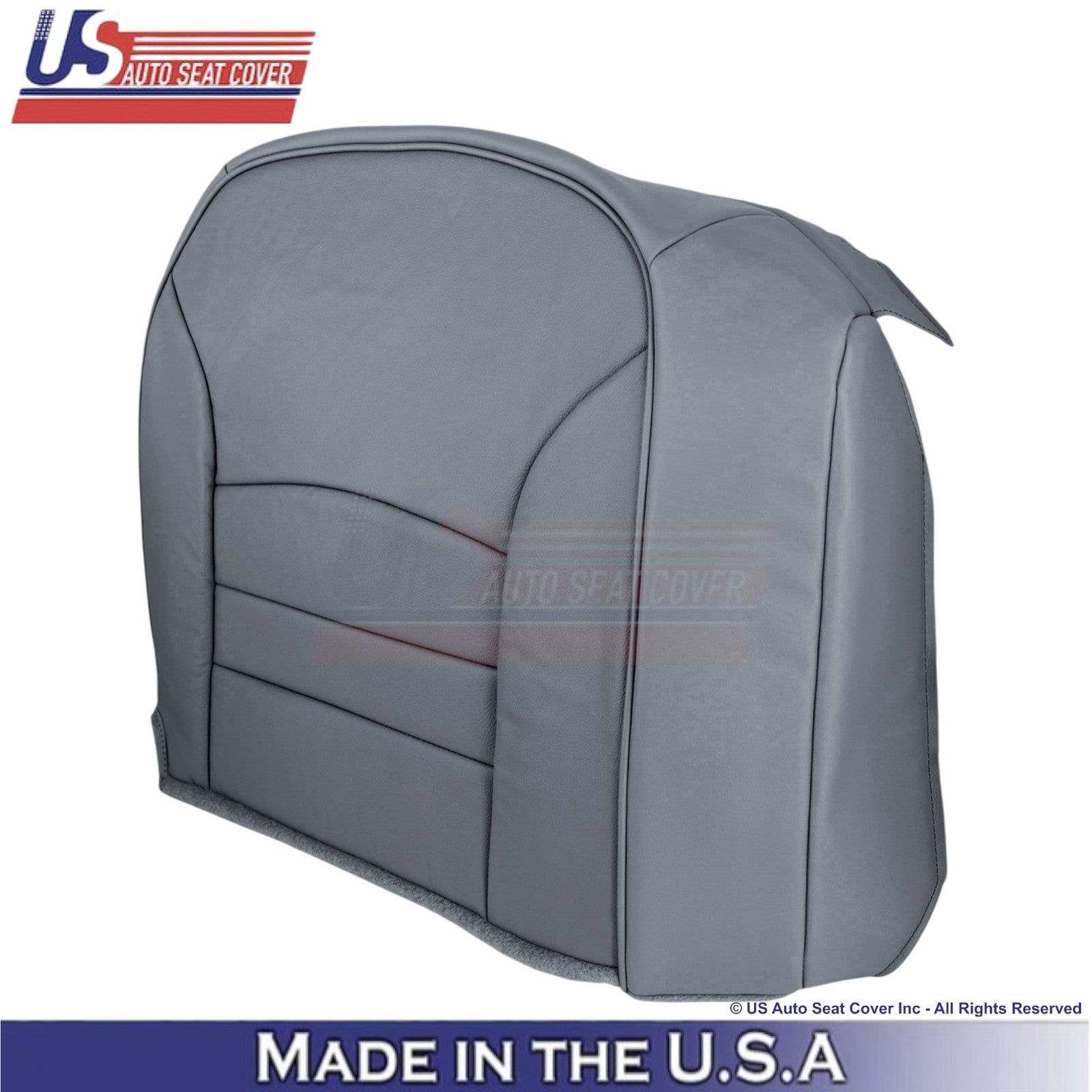 1998-2002 For Ford Crown Victoria Genuine Leather Passenger Bottom Cover Gray