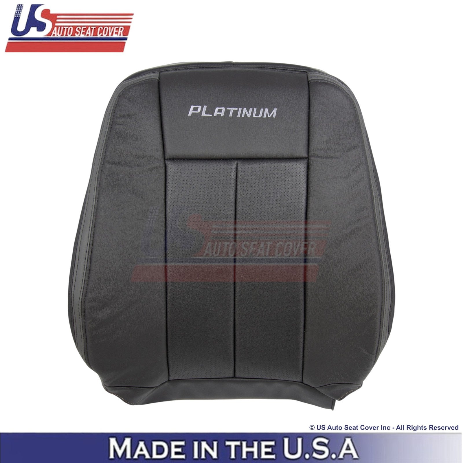 2015-17 For Ford Expedition Platinum Genuine Leather Passenger Side Covers Ebony