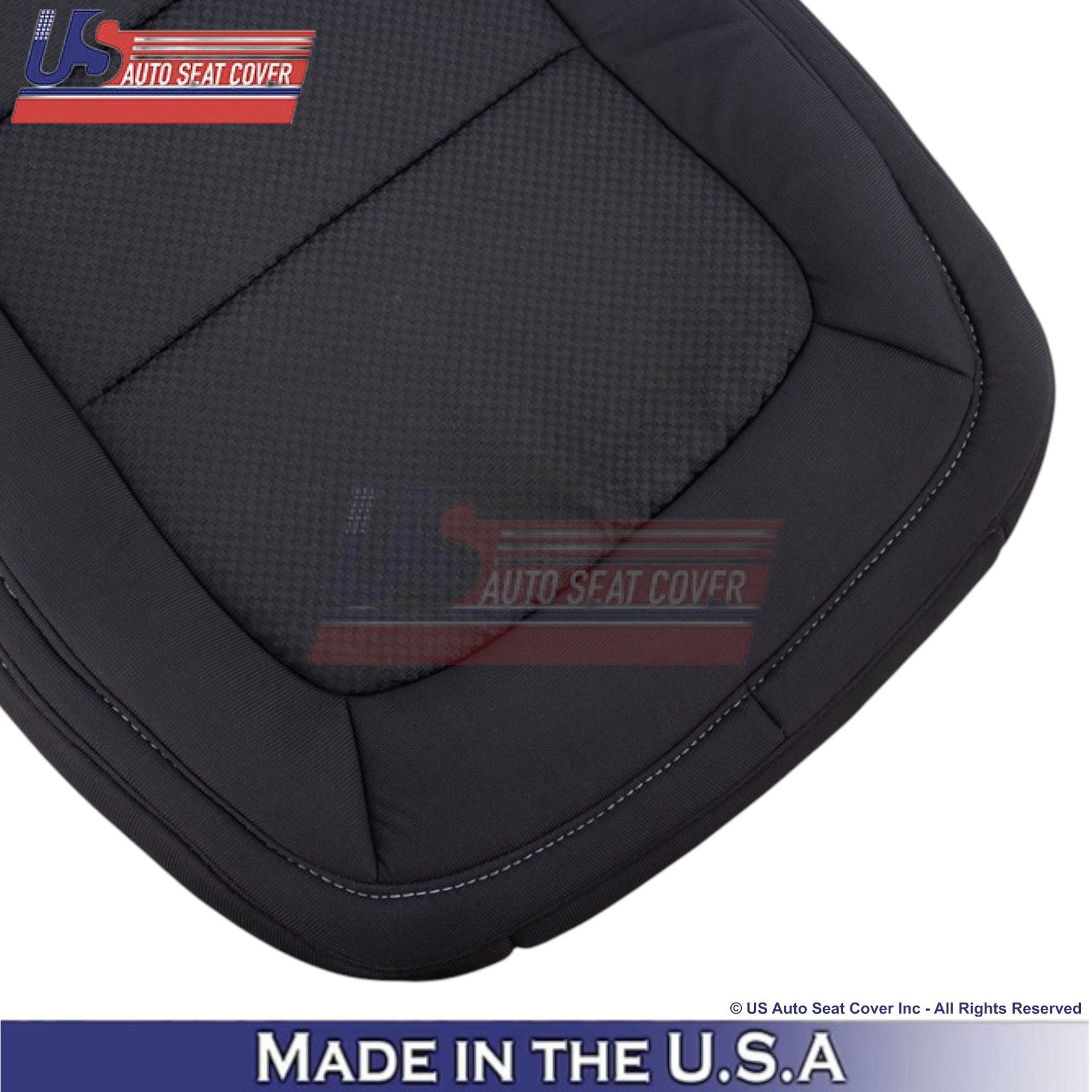 2015-2022 For Chevrolet Colorado Cloth Front Replacement Seat Covers Jet Black