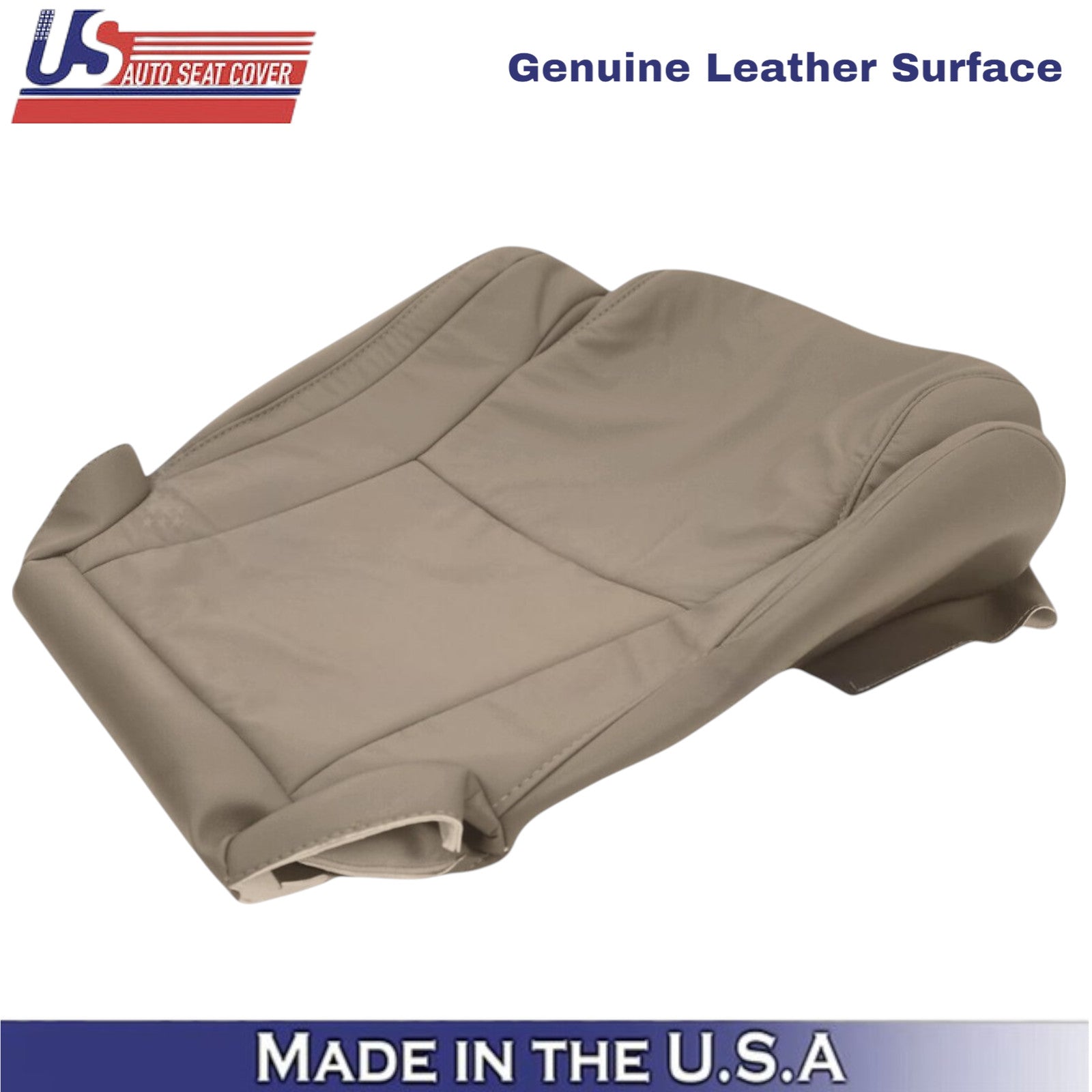 2007-2013 For Toyota Tundra Genuine Leather front Replacement Covers Sand Beige