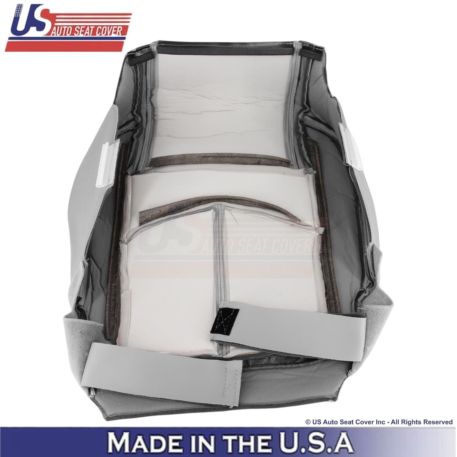 2013-2016 Fits GMC Acadia Leatherette Passenger Side Seat Covers Light Titanium