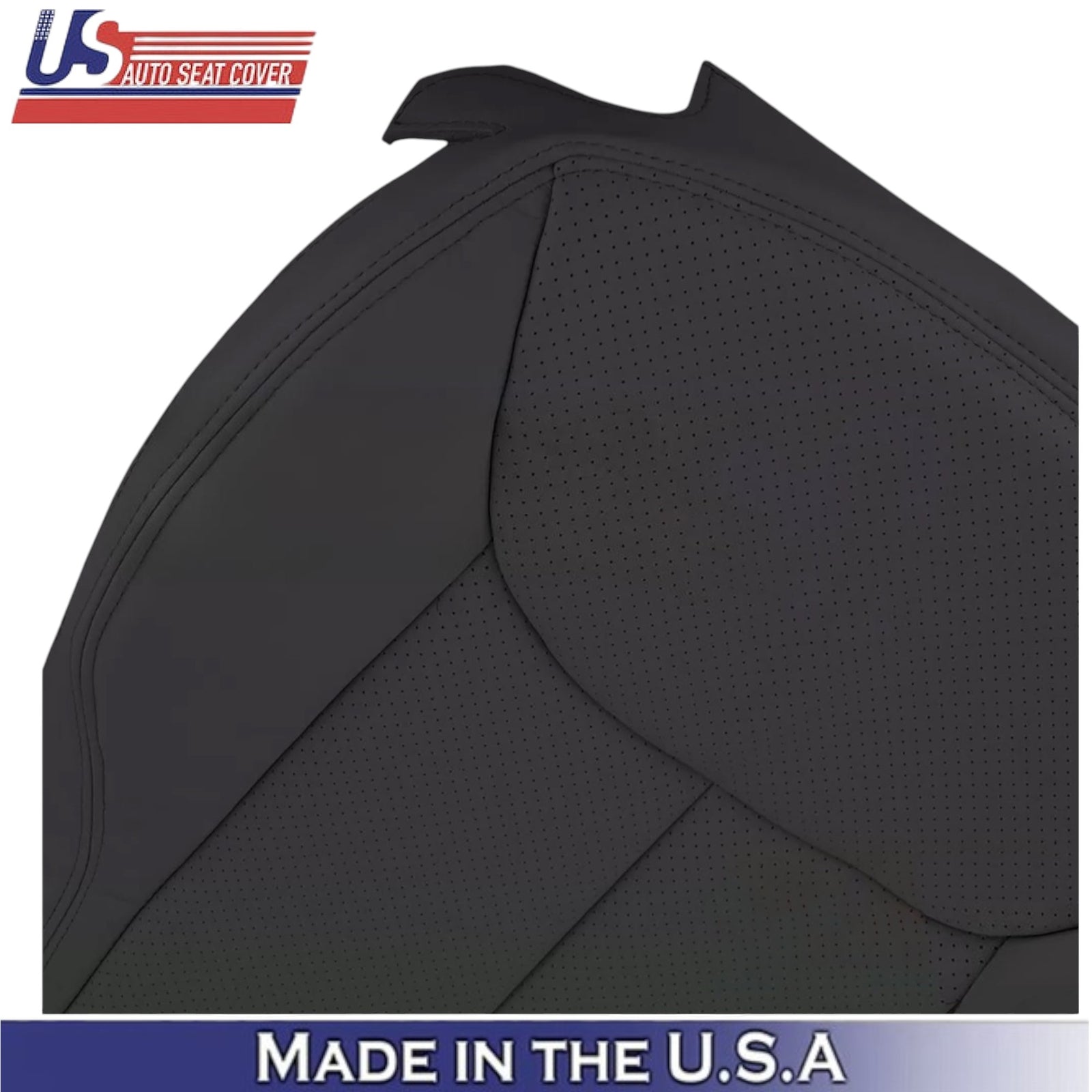 2003-2007 for Mercedes Benz R230 SL500 Front Seat Covers Genuine Leather Black