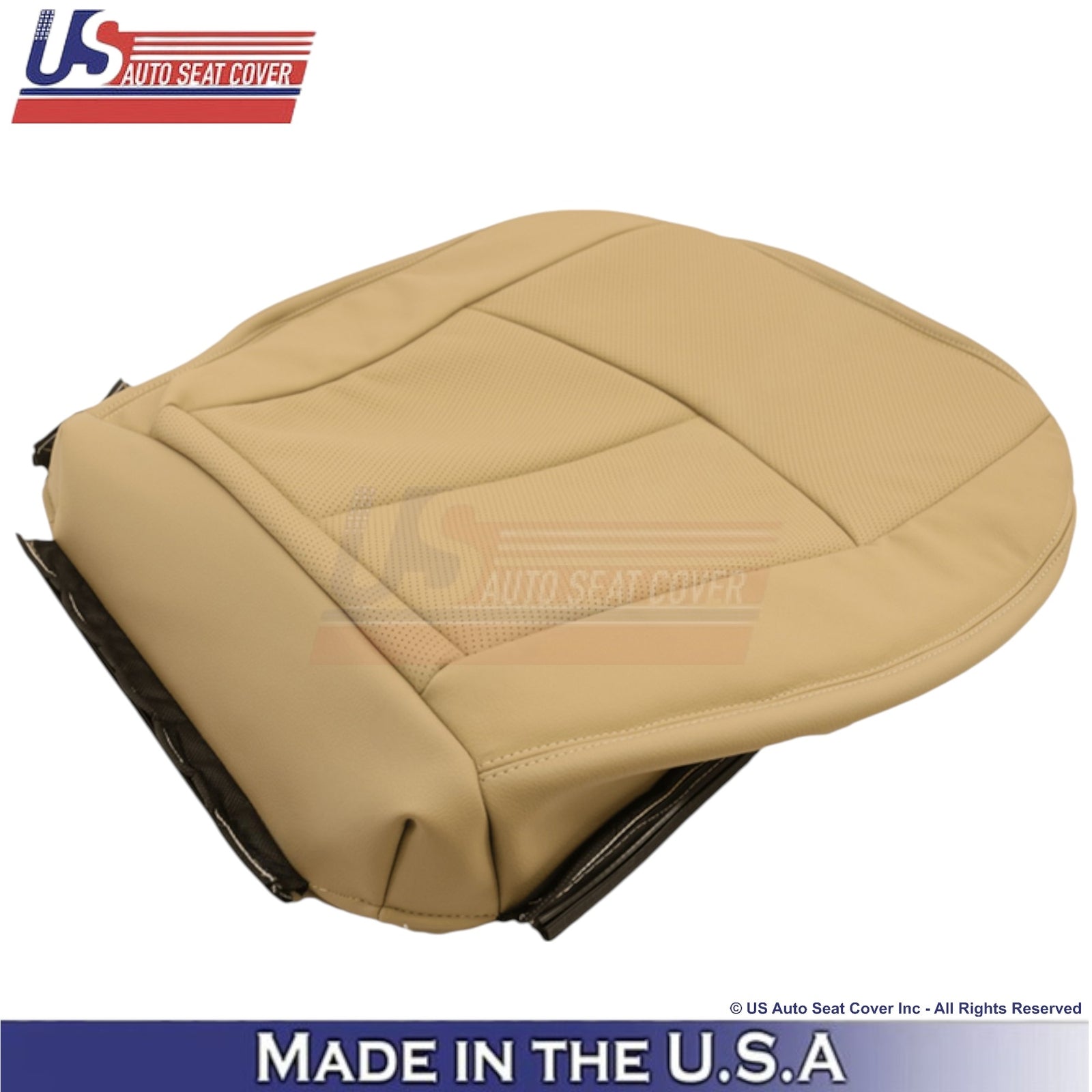 2002-2009 For Mercedes-Benz E-Class Leather Driver Bottom Replacement Cover Tan