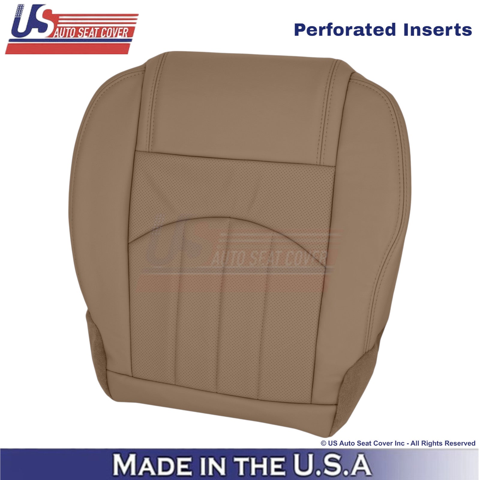 2013-2017 For Buick Enclave Leather Driver Bottom Replacement Cover Choccachino