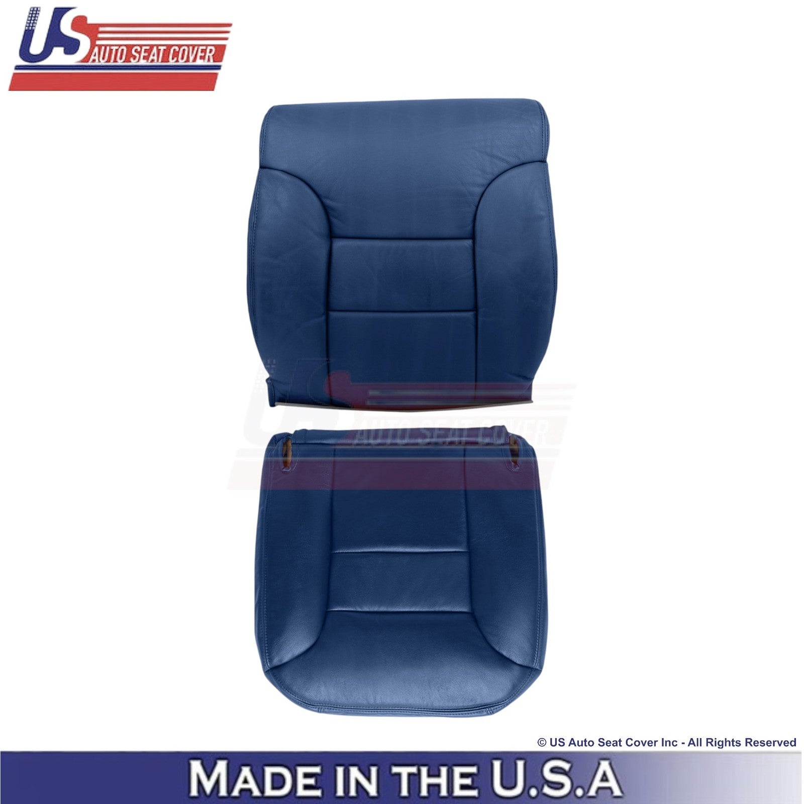 1995-1999 Fits Chevy Suburban Leatherette Driver Side Seat Covers Navy Blue