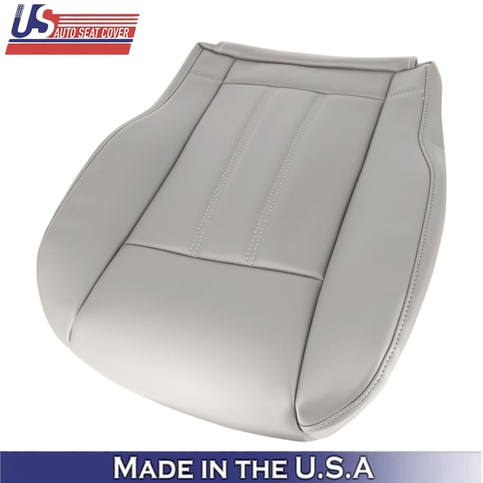 2008-2016 For Chrysler Town & Country Leatherette Front Bottom Covers Lt. Shale