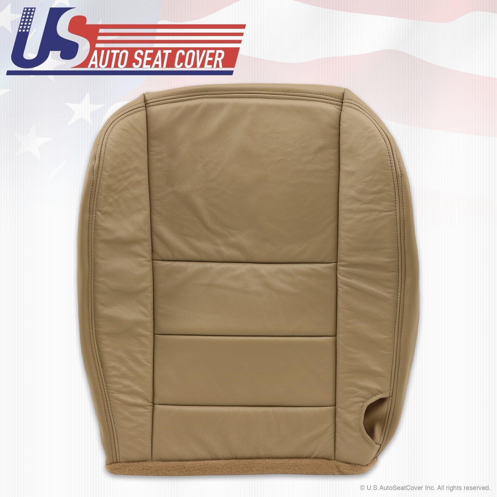 2004 2005 Ford F250 F350 Lariat Driver Side Front Bottom Leather Seat Cover TAN