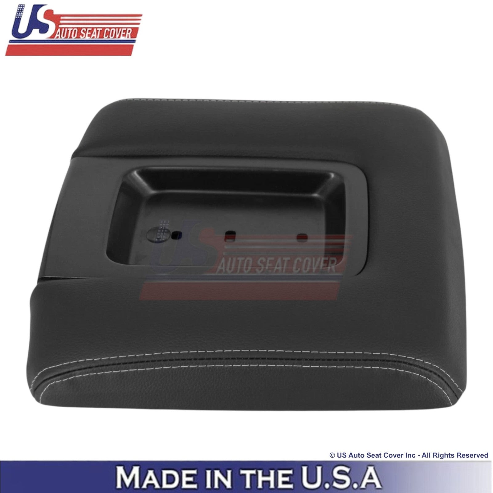 2015-2020 Fits Chevy Tahoe Leatherette Center Console Lid Cover Jet Black