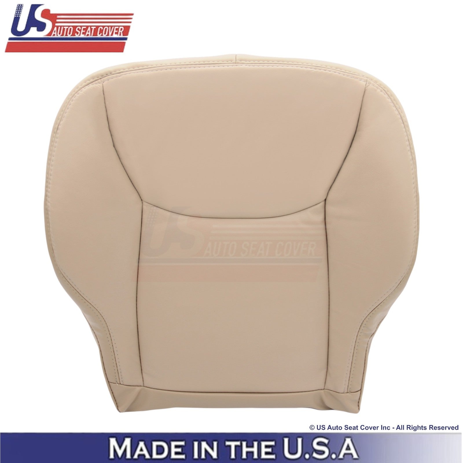 2002-2006 Fits Mercedes-Benz S-Class Leatherette Front Bottom Seat Covers Java