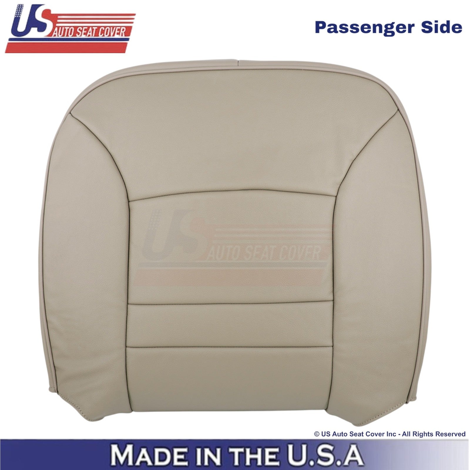 1998-2002 For Ford Crown Victoria Leatherette Passenger Top Seat Cover Tan