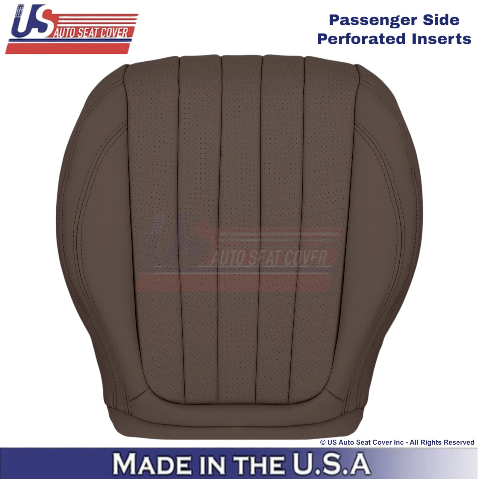 2017-2023 Fits Mercedes Benz E-Class Leatherette Front Seat Covers Nut Brown