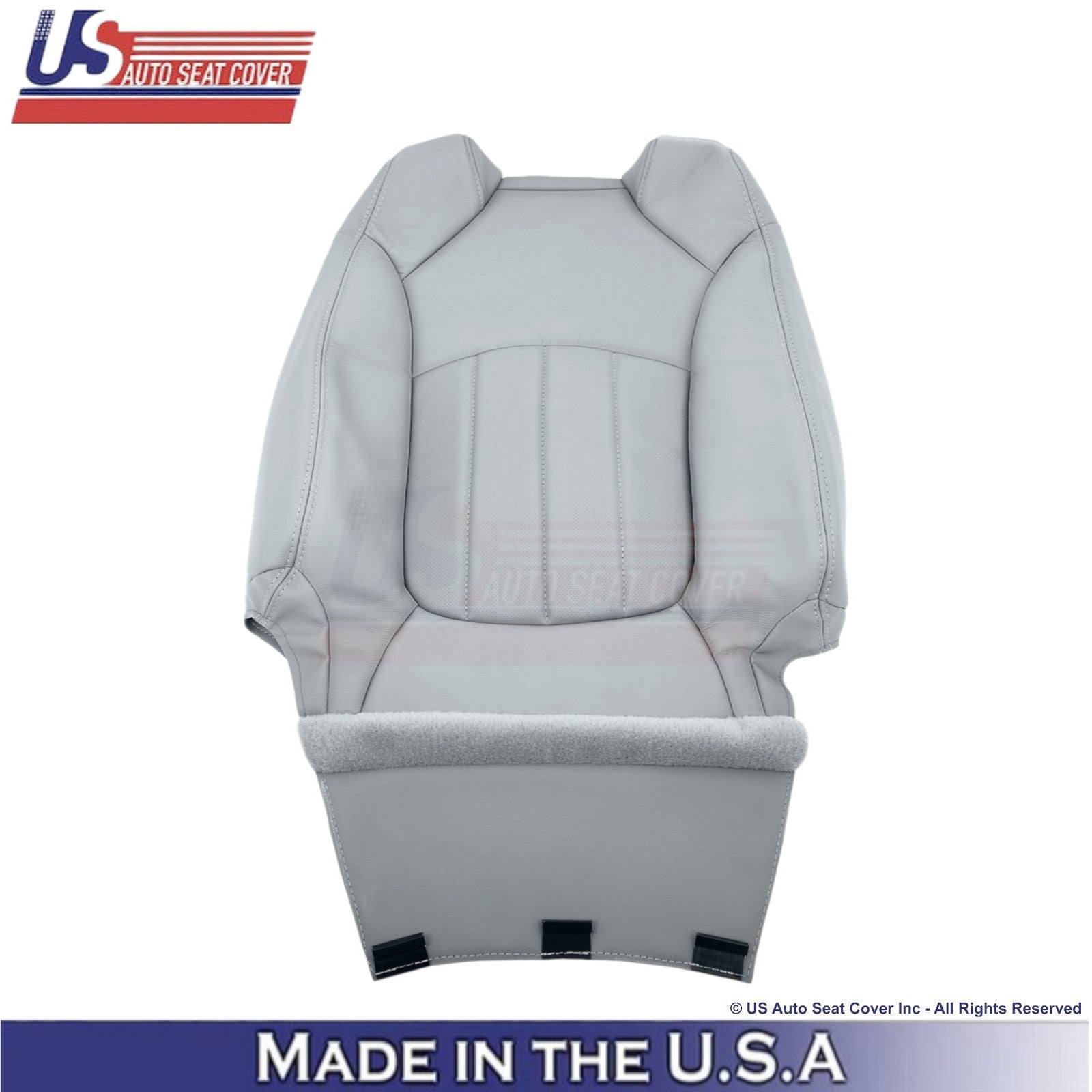 2013-2017 Fits Chevy Traverse Genuine Leather Perf. Front Covers Light Titanium