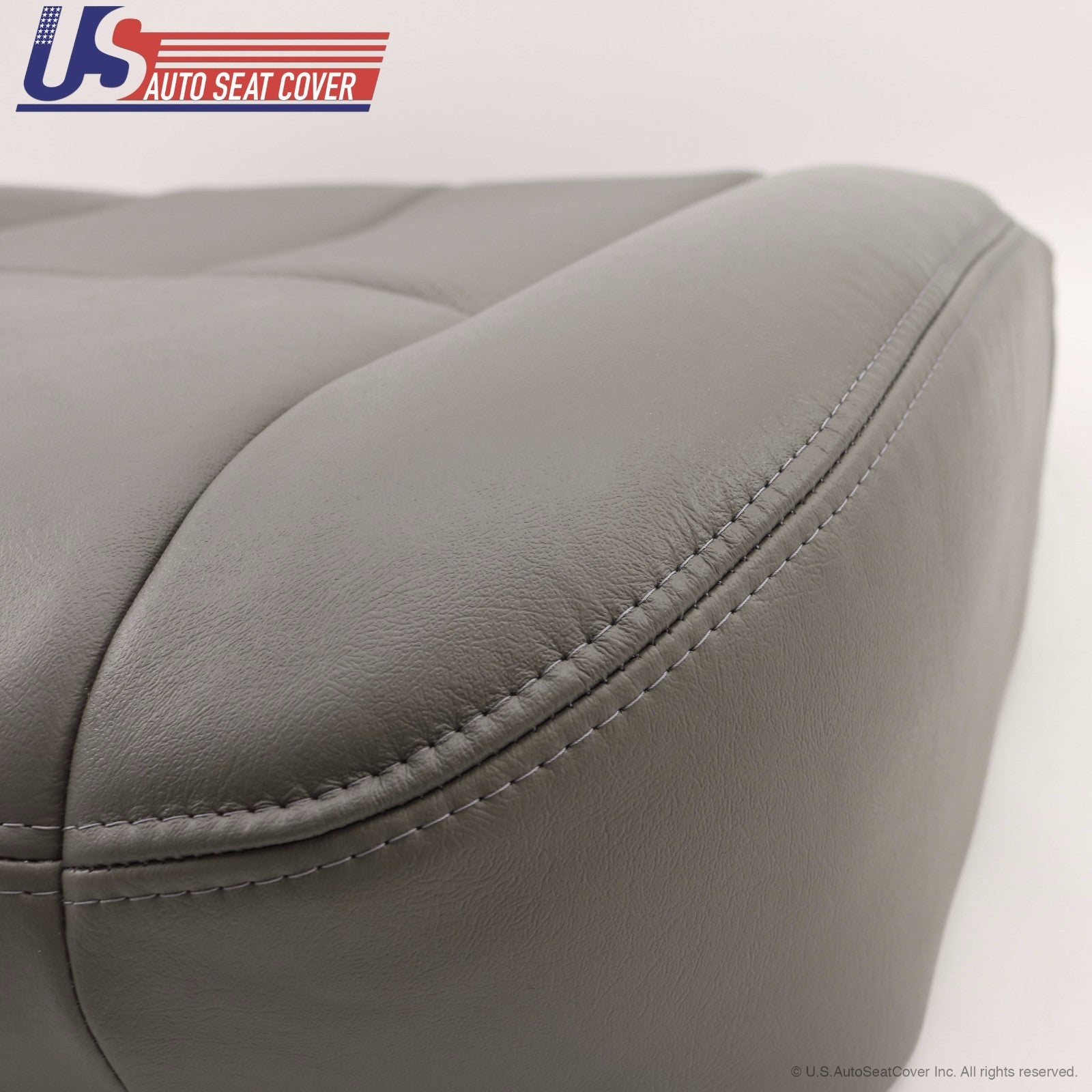 2003 - 2006 Cadillac Escalade Passenger Bottom Leather Seat Cover Gray 922