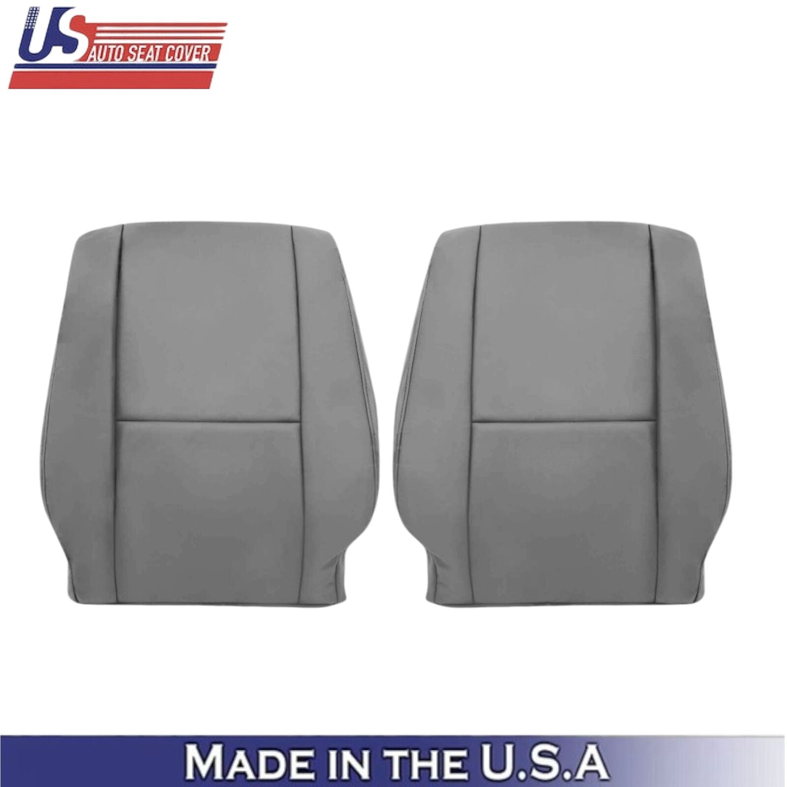 2005-2007 For Toyota Sequoia Genuine Leather Front Top Replacement Covers Gray