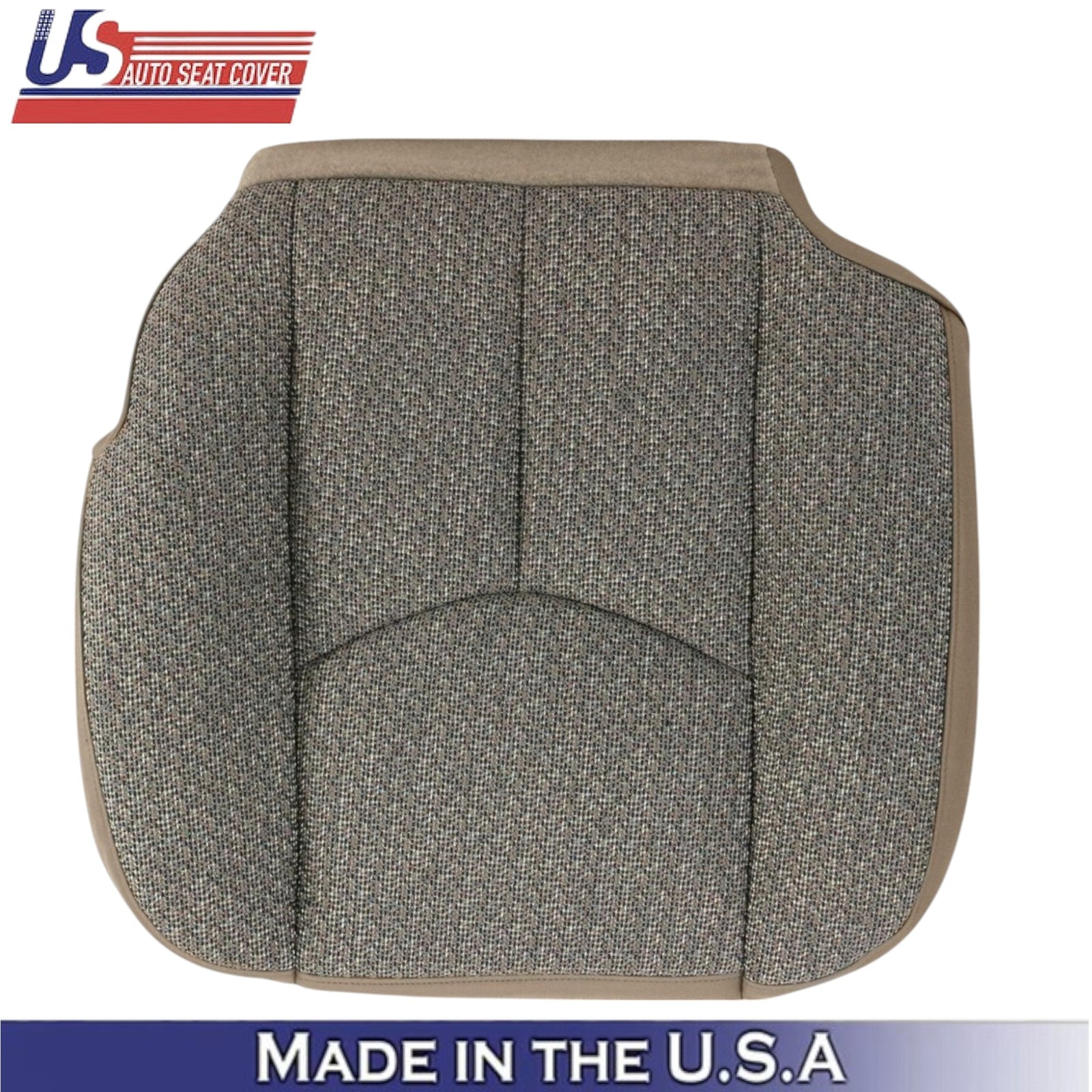 2003-2007 For Chevy Silverado 1500 Cloth Fabric Front Bottom Seat Covers Tan