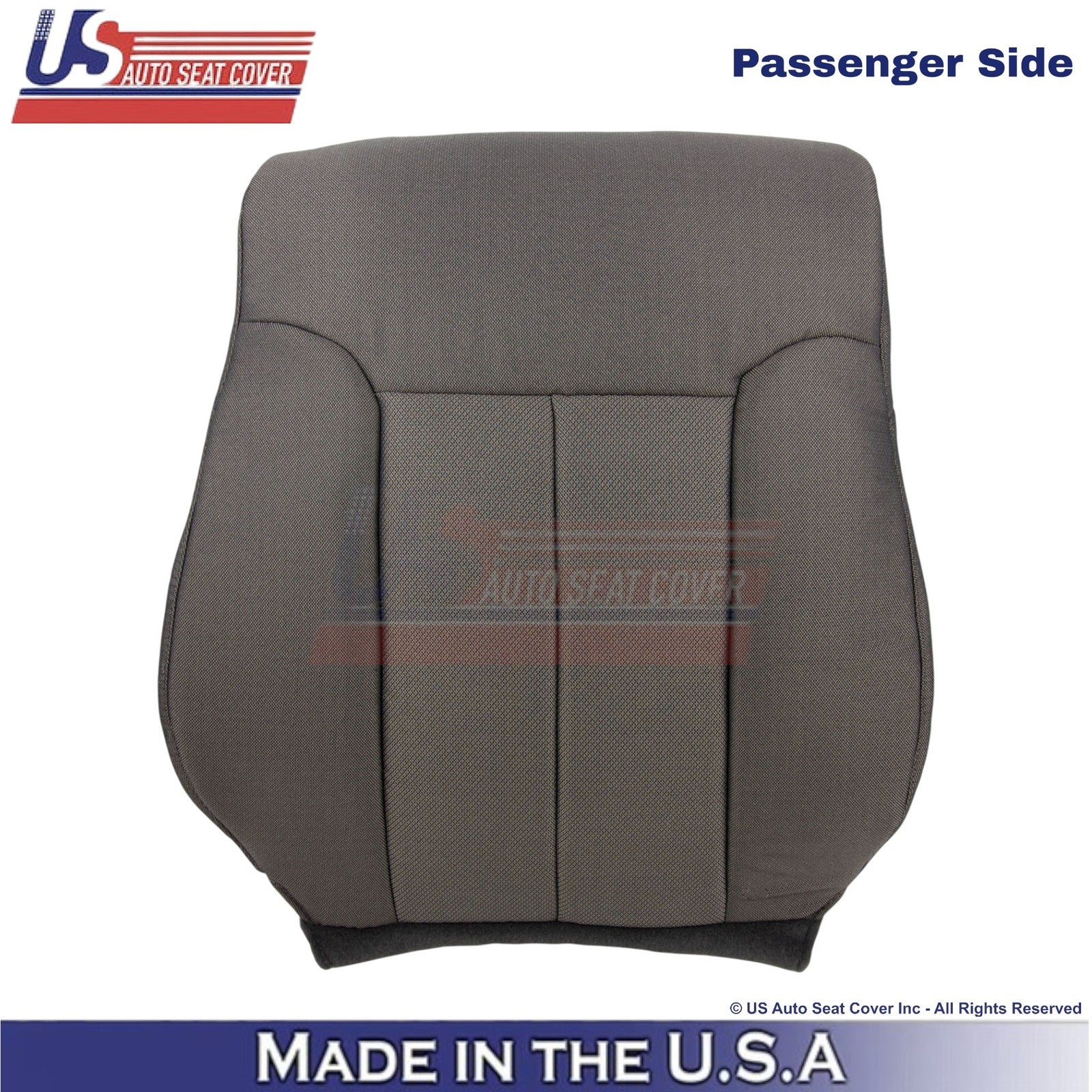 2009-2010 Fits Ford F150 Cloth Front Passenger Top Seat Cover Medium Stone