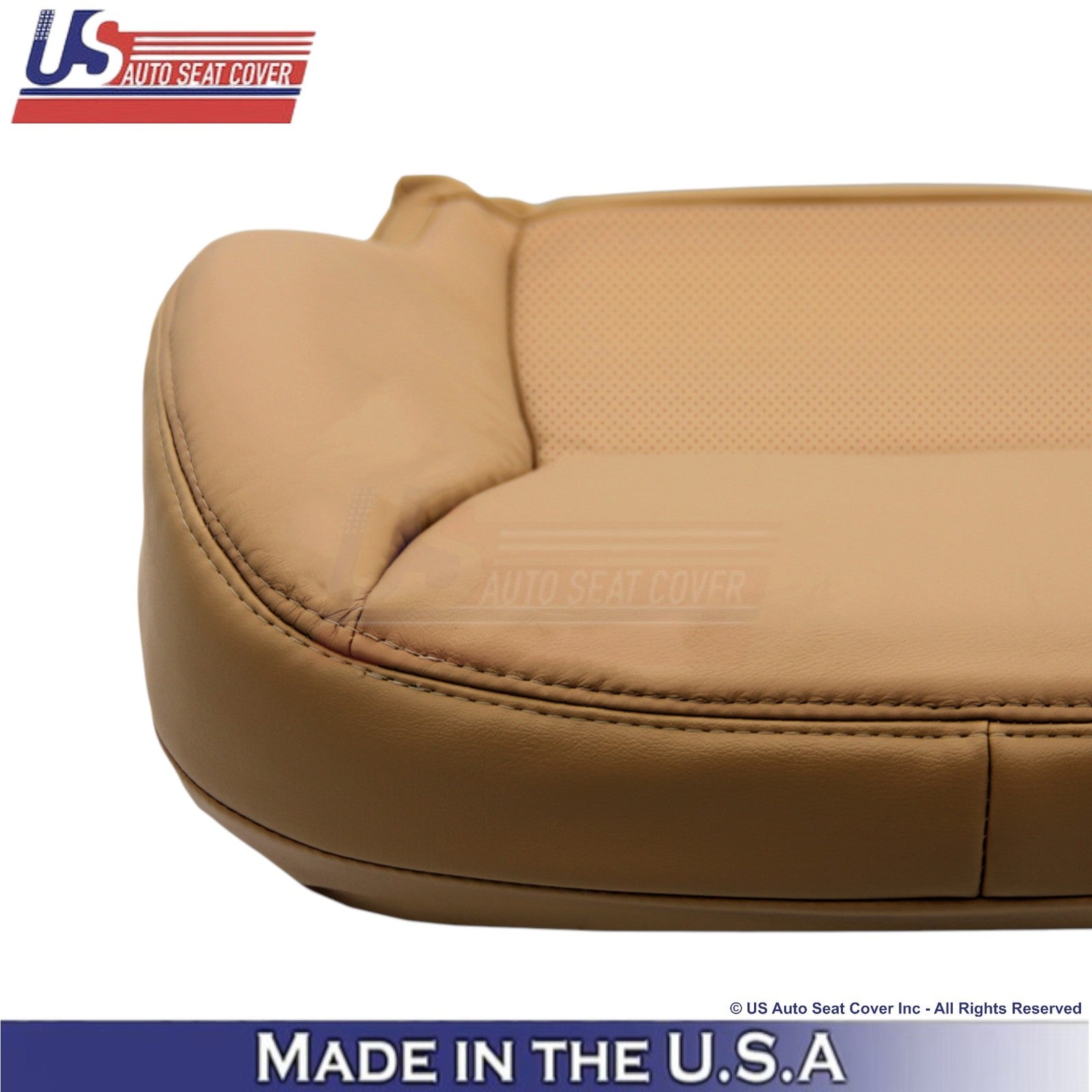 00-02 For Mercedes-Benz S Genuine Leather Hlf Prf Passenger Bottom Cover Saffron