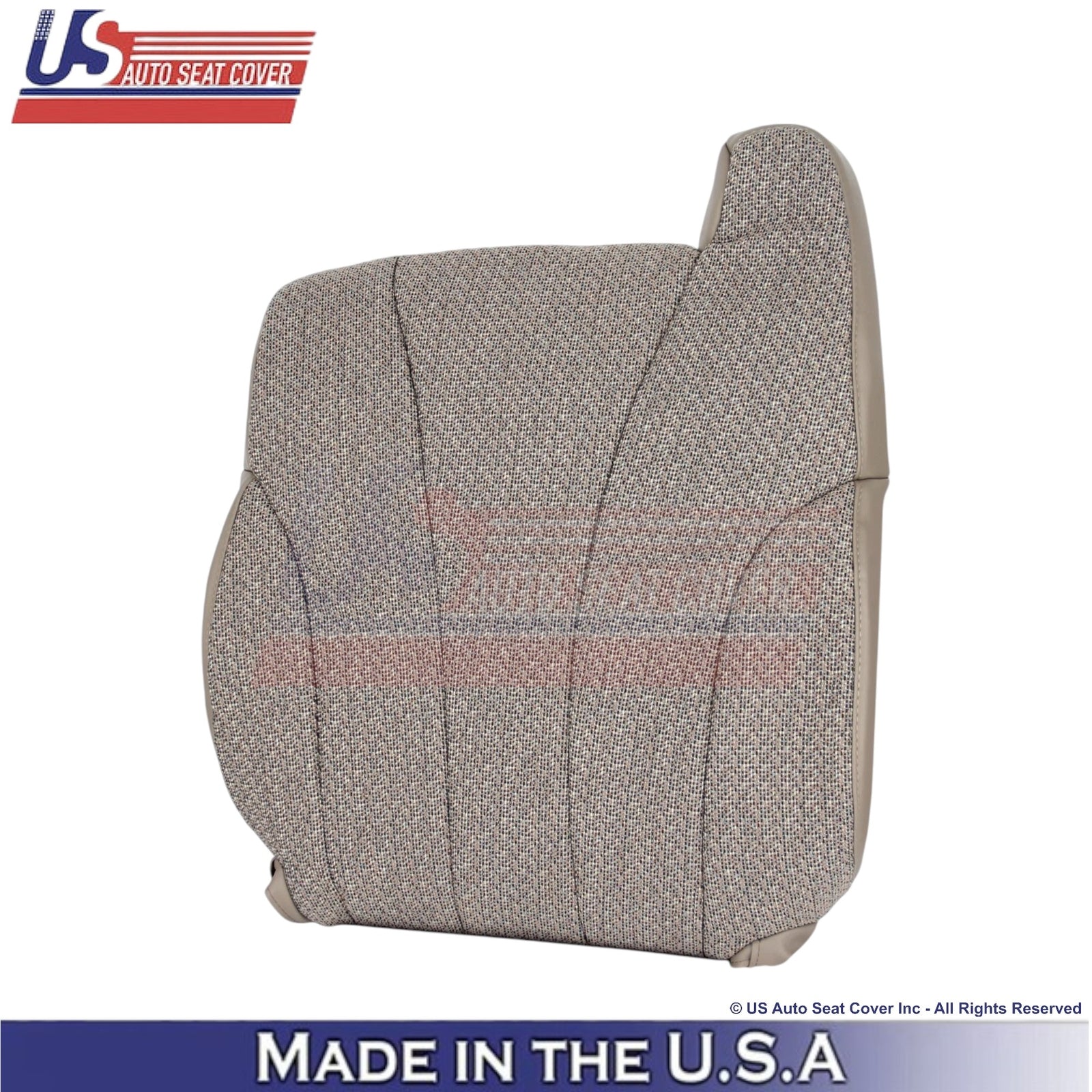 1999-2002 For Chevy Silverado WT Cloth Driver Side Seat Covers Med. Neutral Tan