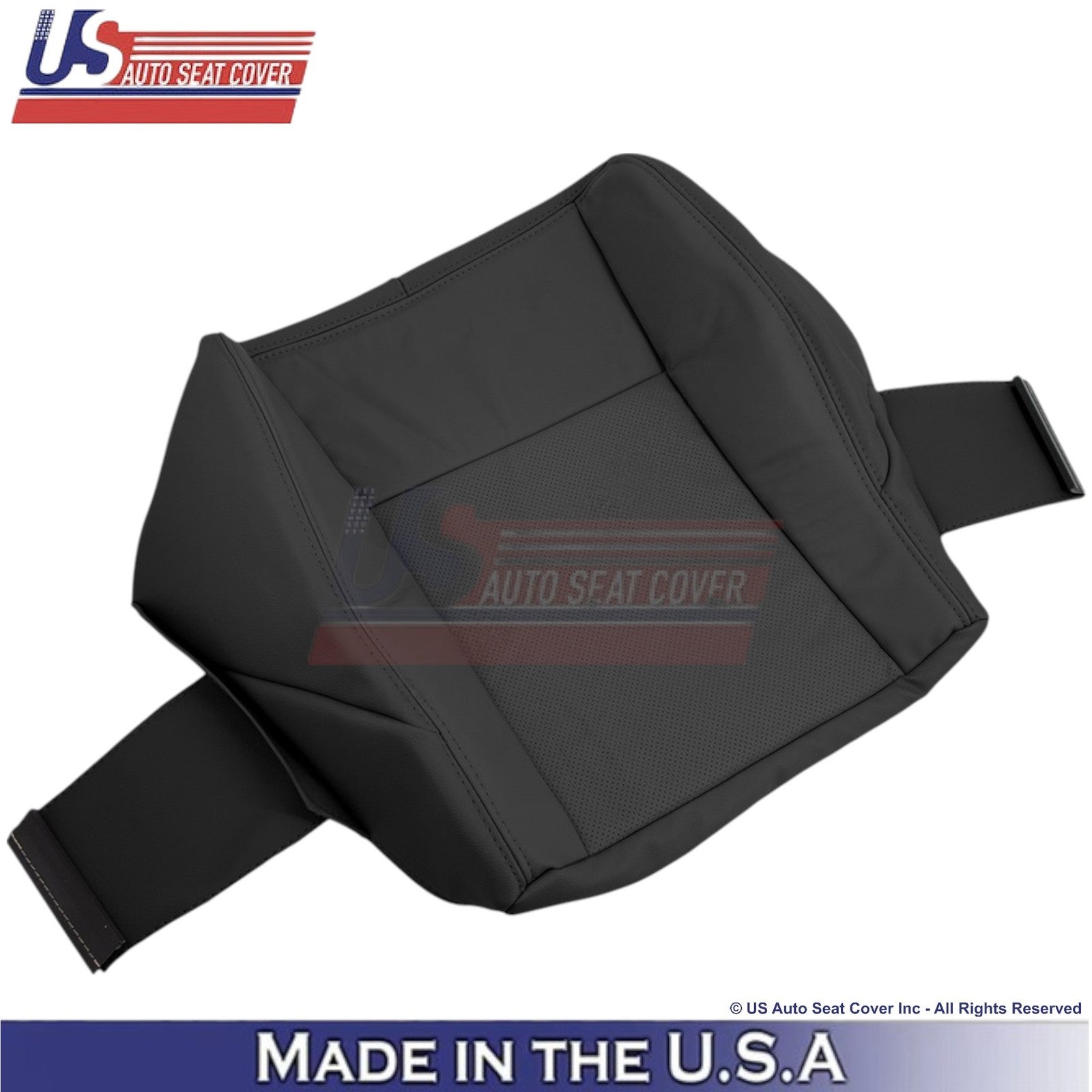 2003-2007 For Cadillac CTS Leather Passenger Bottom Replacement Seat Cover Black