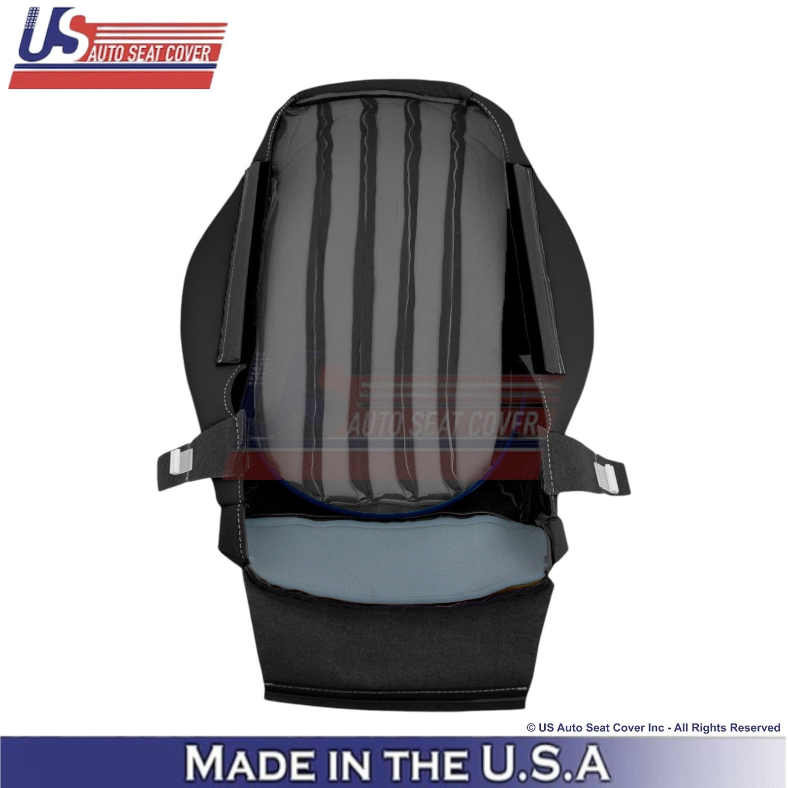 2017-2023 For Mercedes Benz E-Class Leather Driver Bottom Seat Cover Black