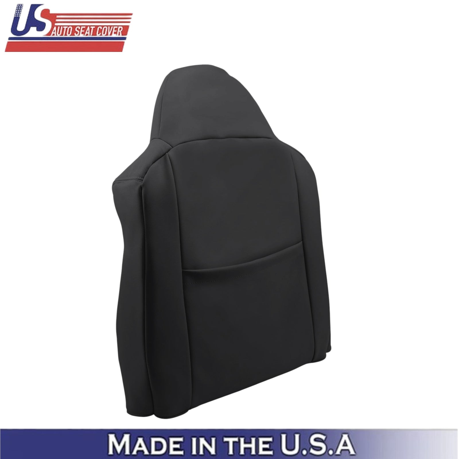2008-2010 For Ford F250 Lariat Leather Passenger Top Seat Cover Charcoal Black
