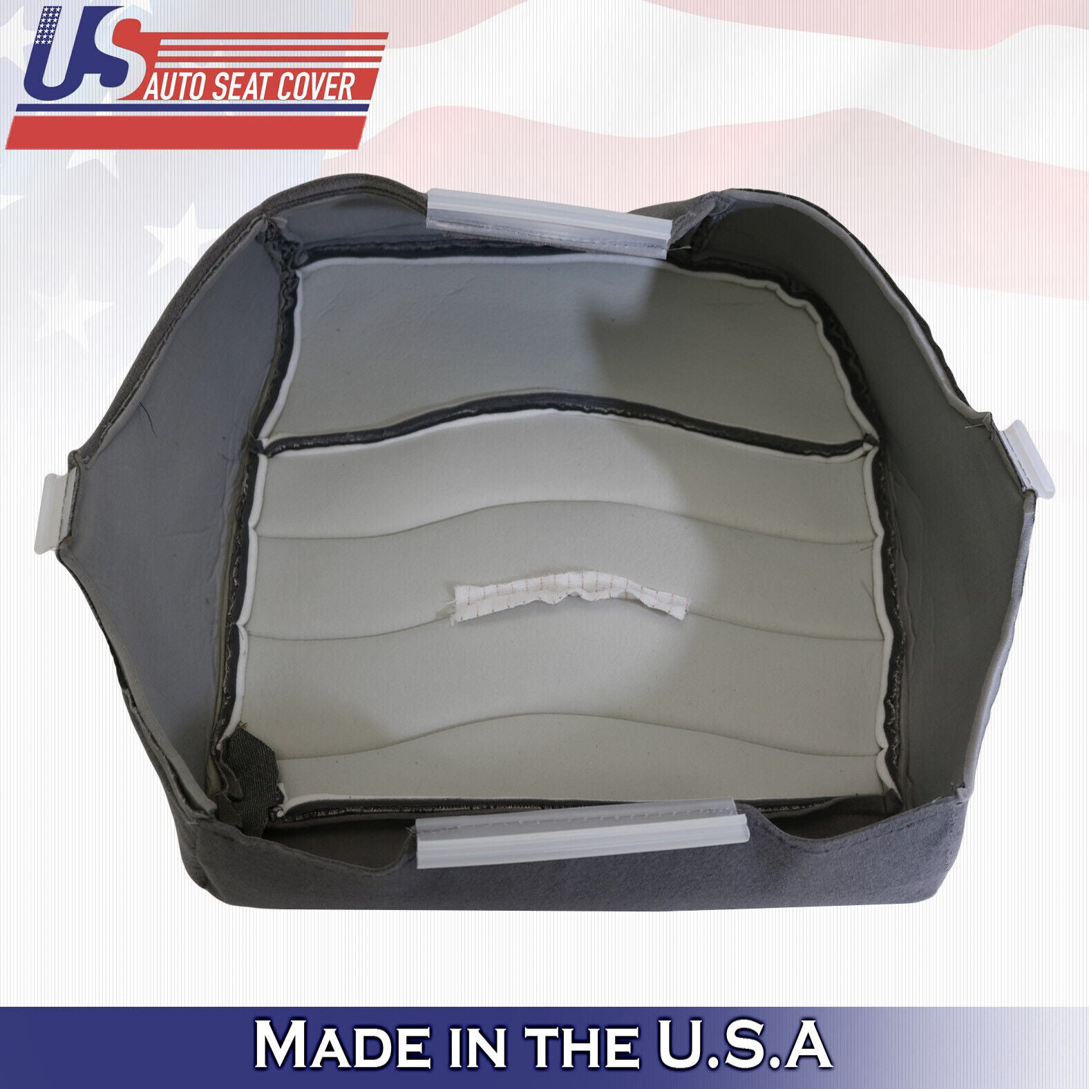 1999 For Ford F250 F350 F450 F550 XLT Driver Top & Bottom Cloth Seat Covers Gray