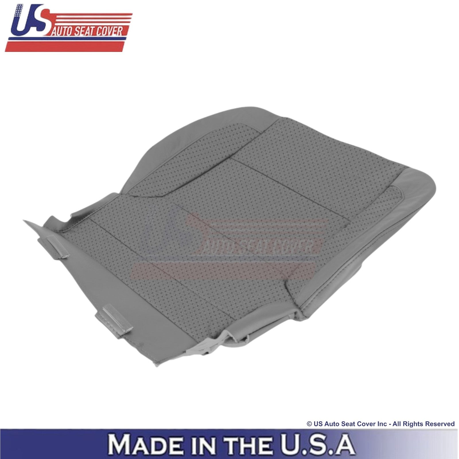 2014-2019 For Chevy Silverado 1500 LT LS Leather Perf Front Covers Gray