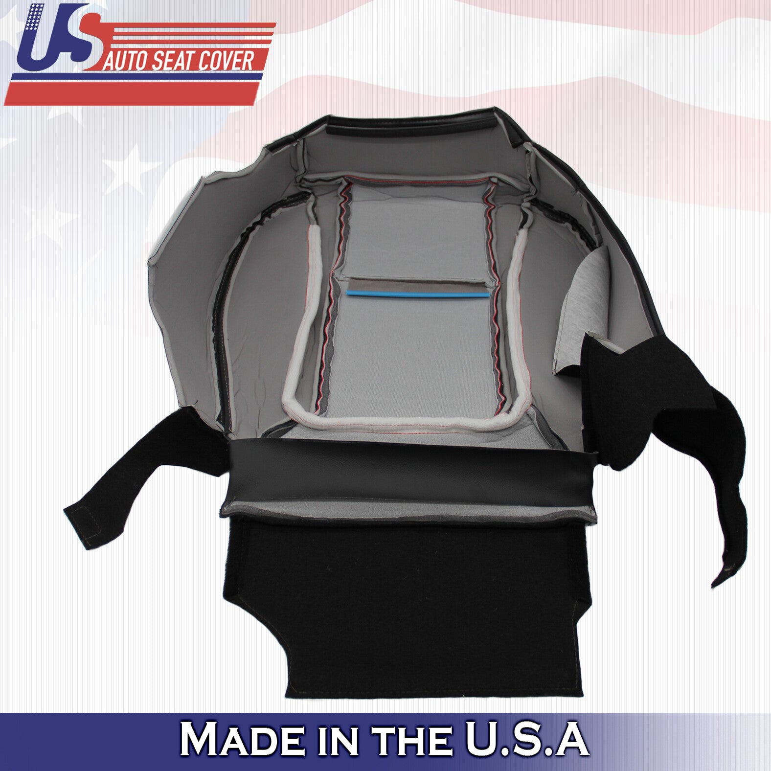 Driver Passenger Charcoal Black Leather Seat Covers 2010 - 2014 Ford F150 Raptor