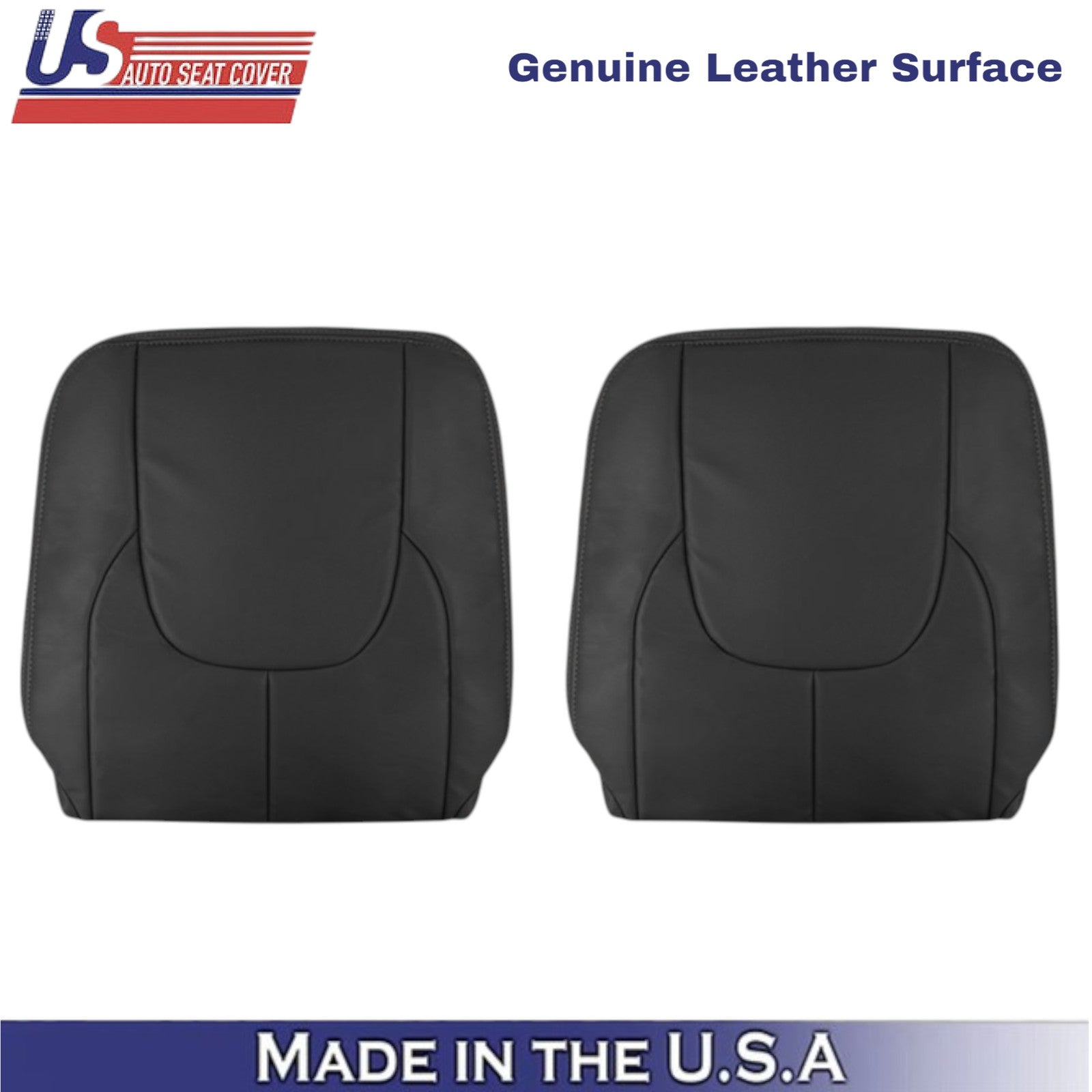 2002-2003 For Dodge Ram 1500 2500 Laramie Leather Front Top Covers Dark Slate