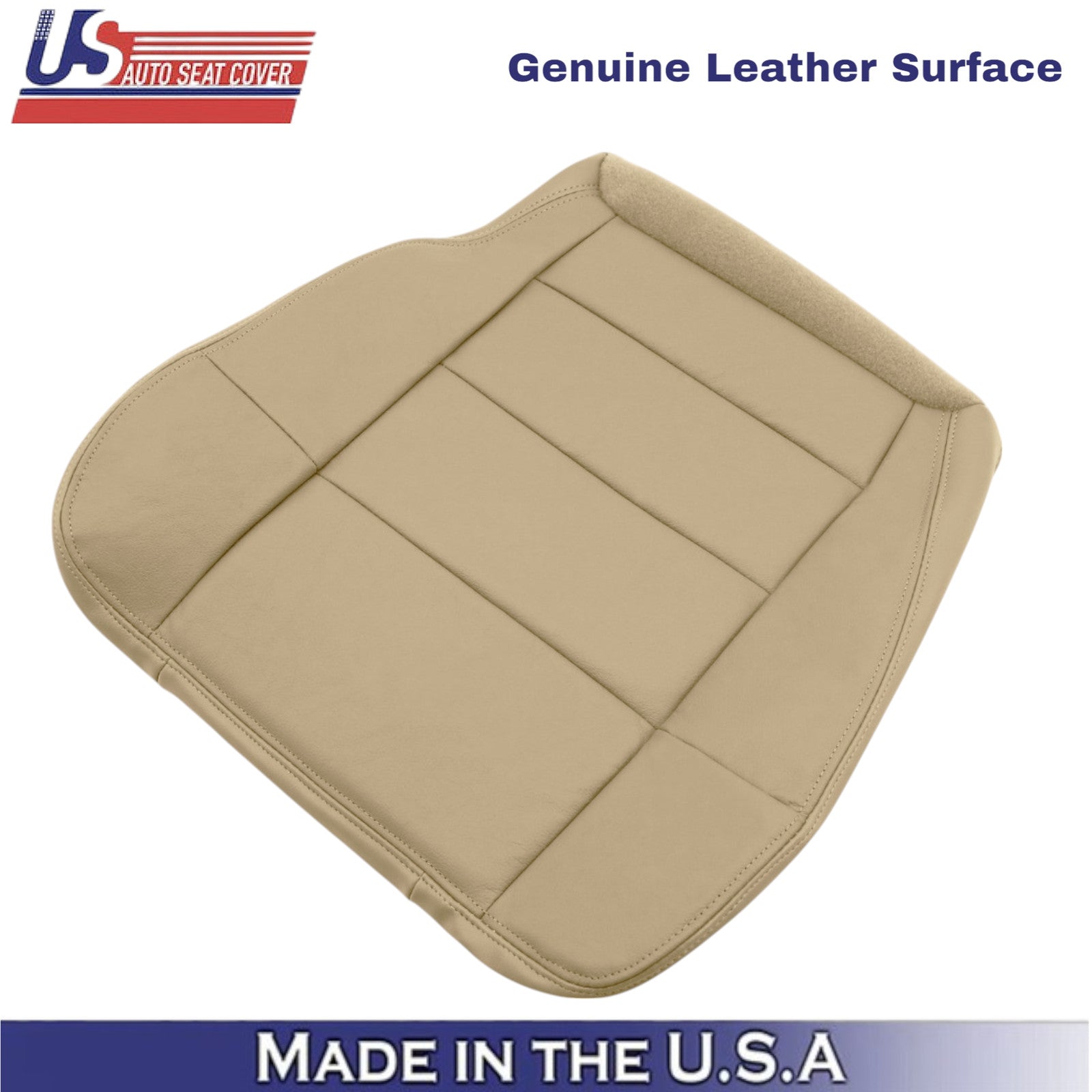 2001 to 2003 for Ford F150 Lariat leather Front Seat Covers Parchment Tan