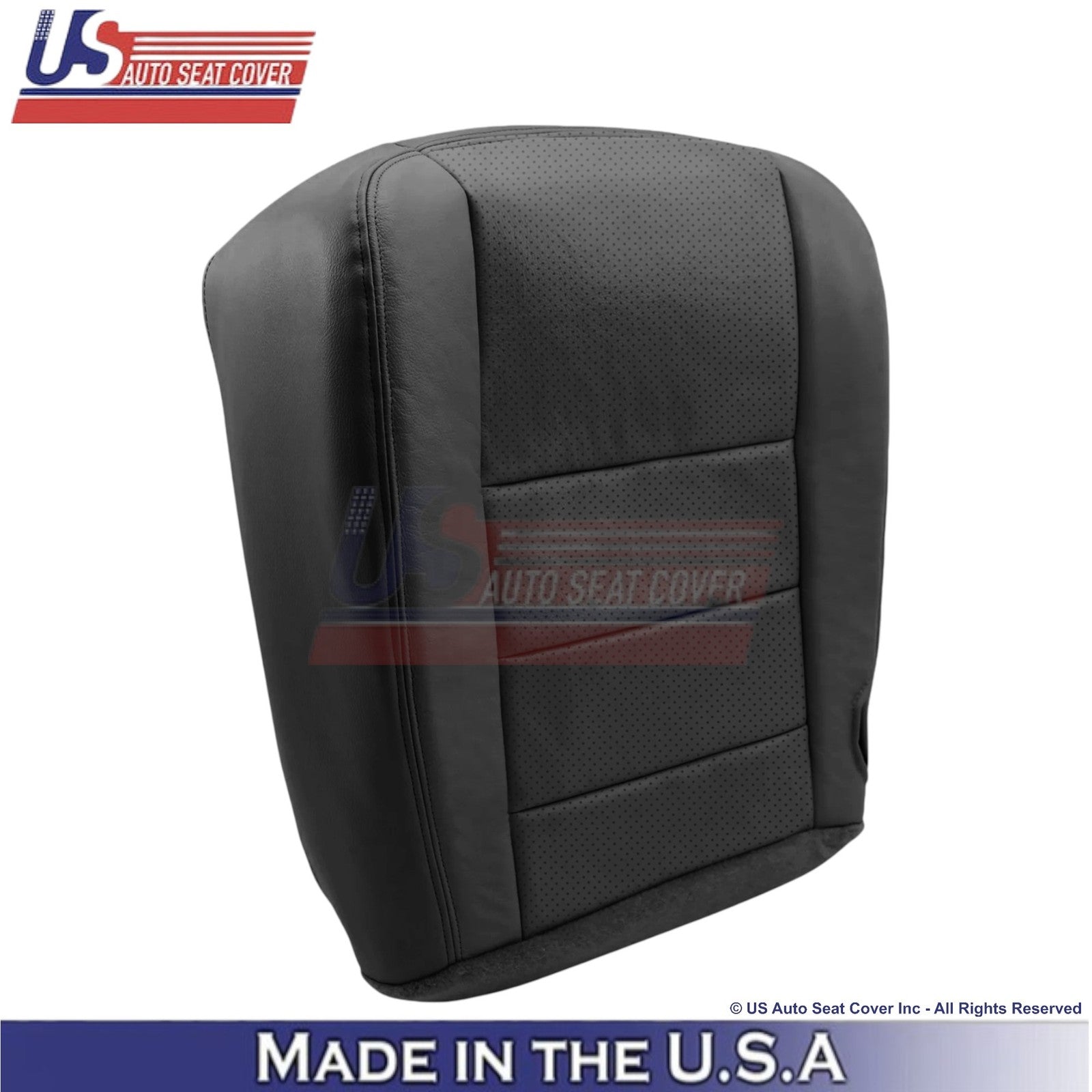 2004-2007 For Ford F250 F350 Lariat Leather Perf Passenger Bottom Cover Black