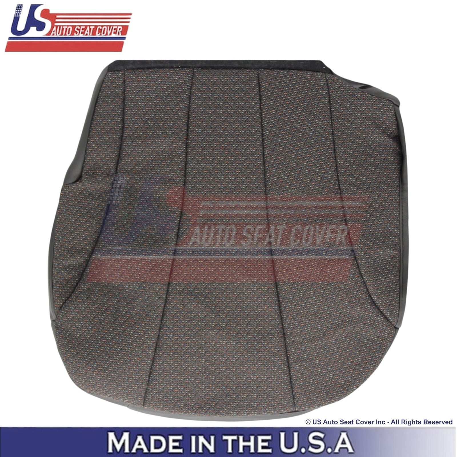 1999-2002 For Chevy Silverado 1500 2500 Cloth Front Bottom Seat Covers Dark Gray