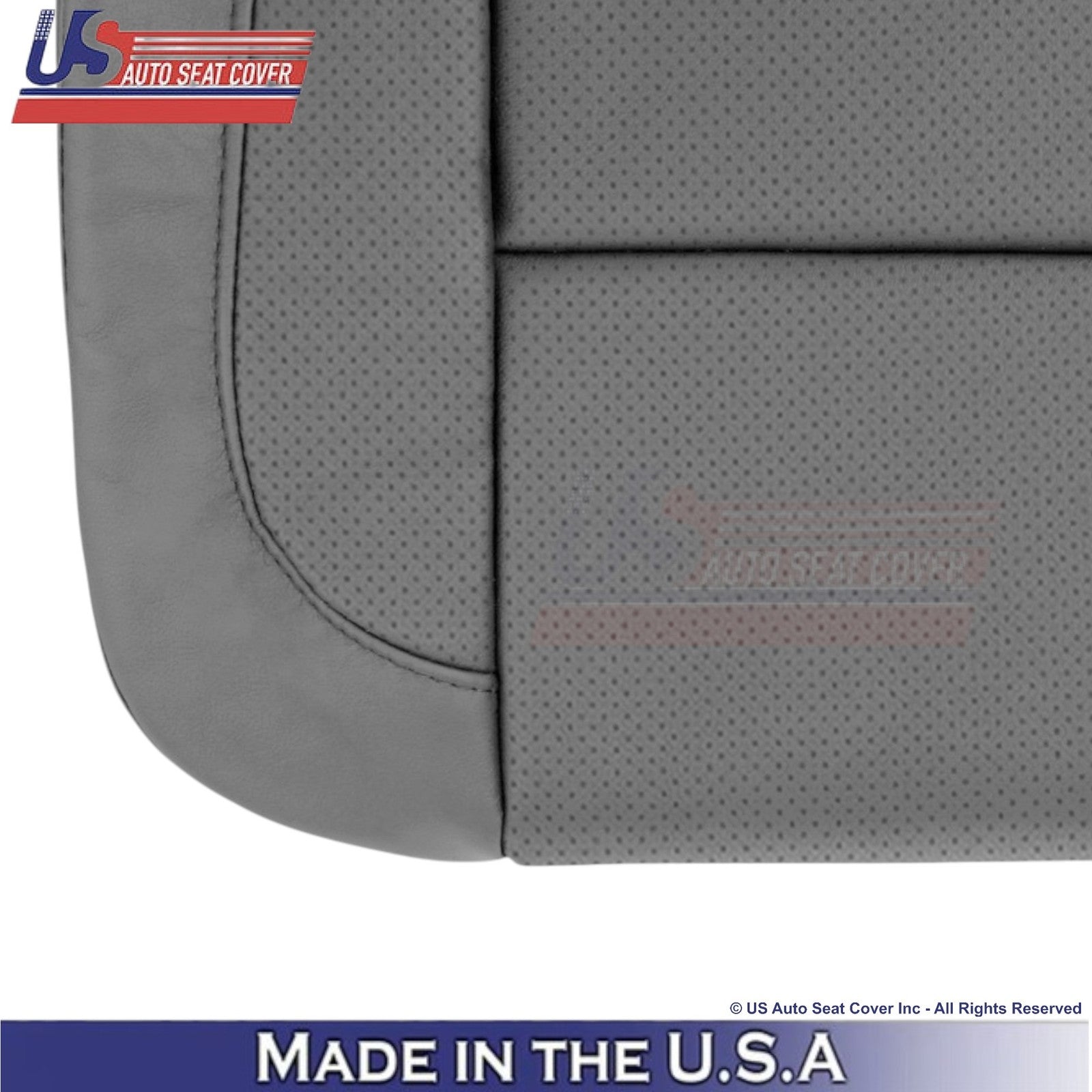 2014-2019 For Chevy Silverado 1500 LT Leather Perf Passenger Side Covers Gray