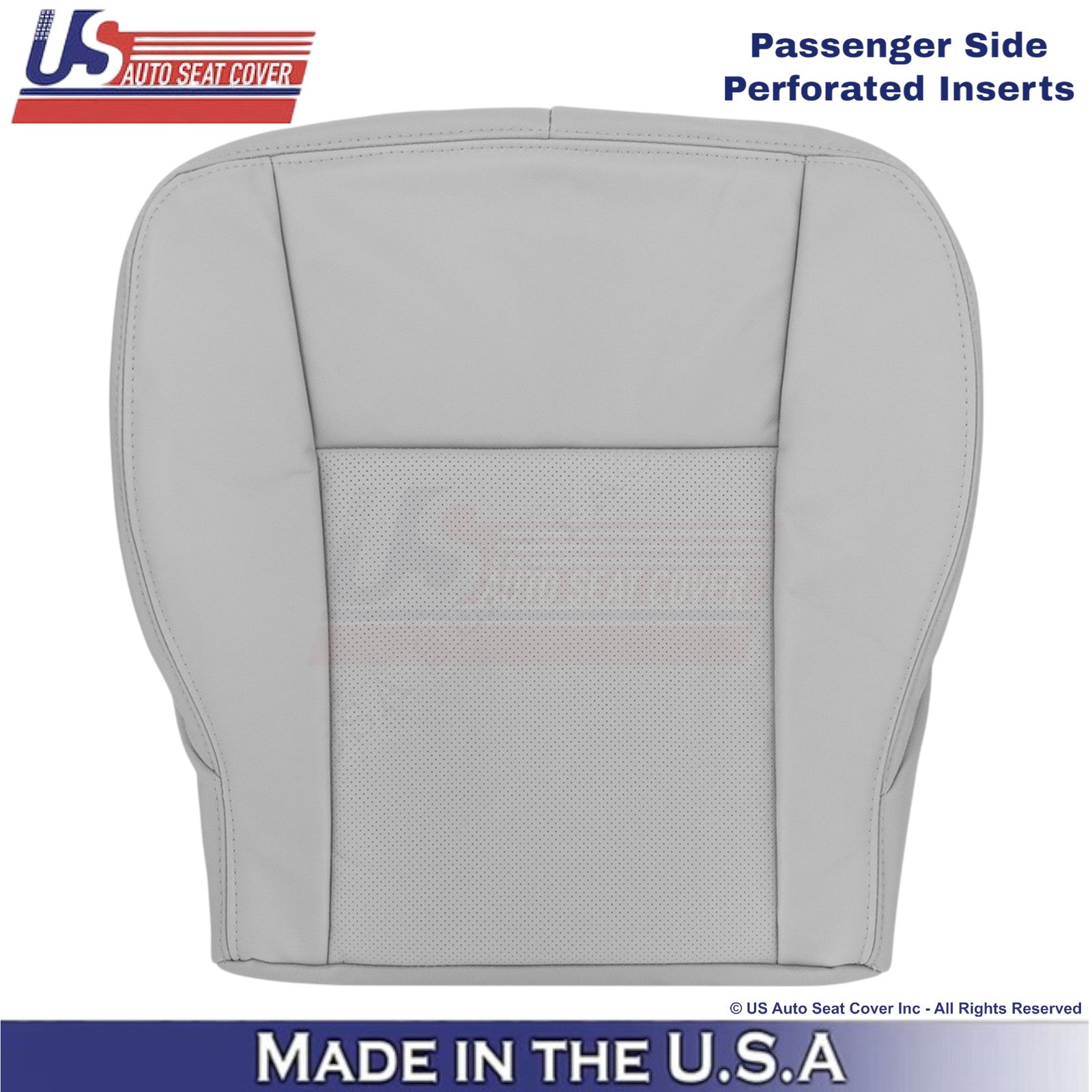 2003-2007 Fits Cadillac CTS Leather Passenger Bottom OEM Replacement Cover Gray