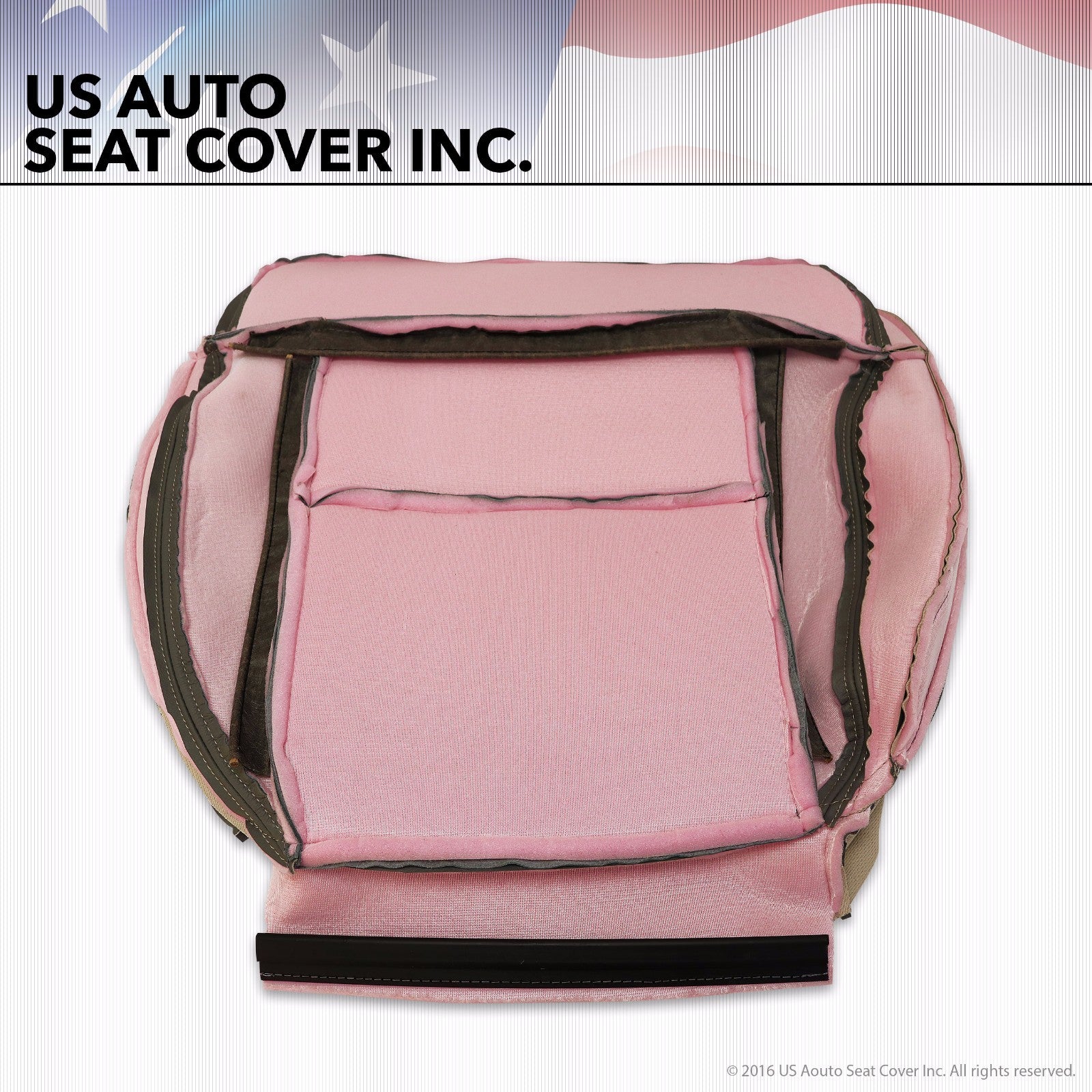 2004 Ford F-150 Lariat F150 -Passenger Side-Bottom Leather Seat Cover  Light Tan