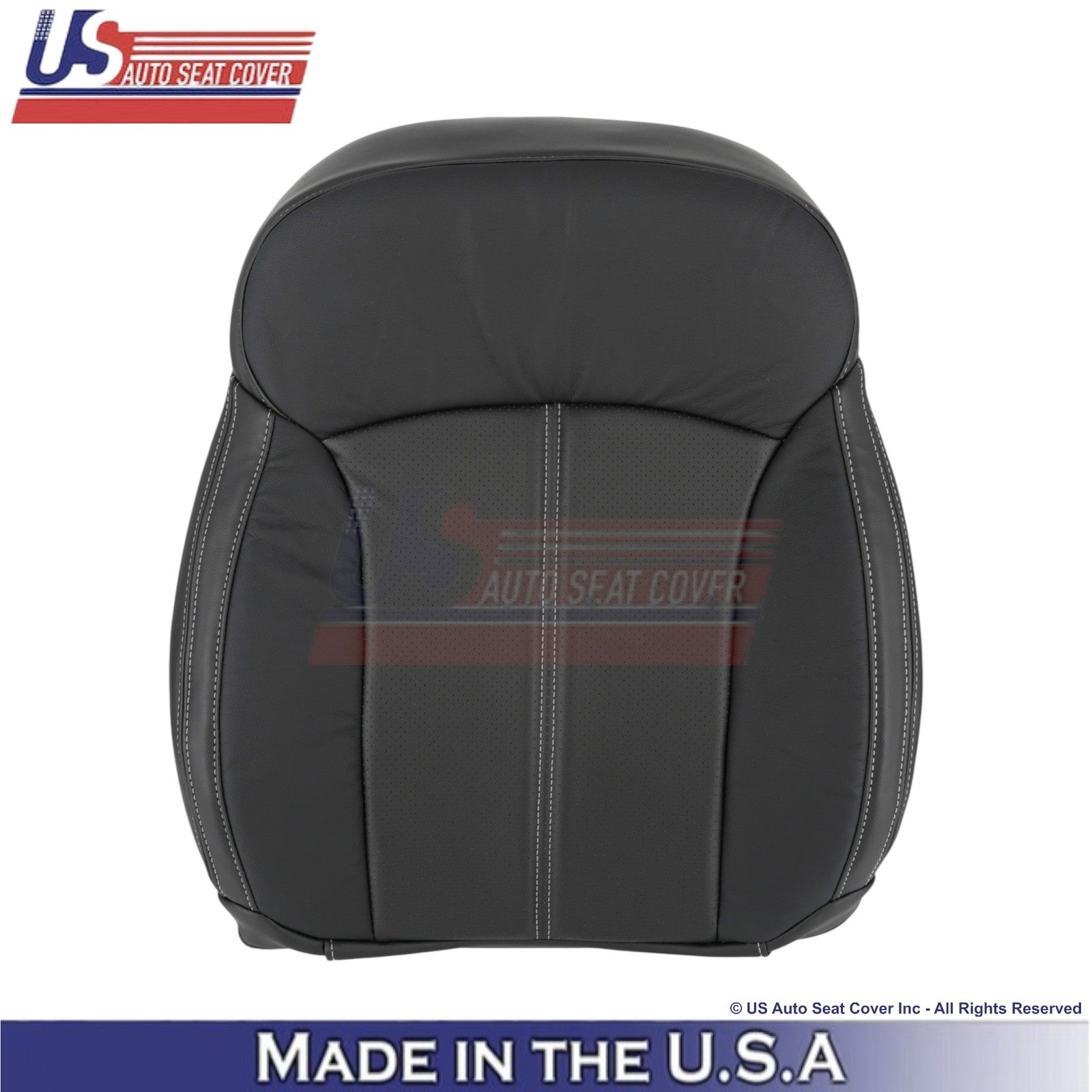 2017-2018 Fits Subaru Forester Touring Genuine Leather Top Seat Covers Black