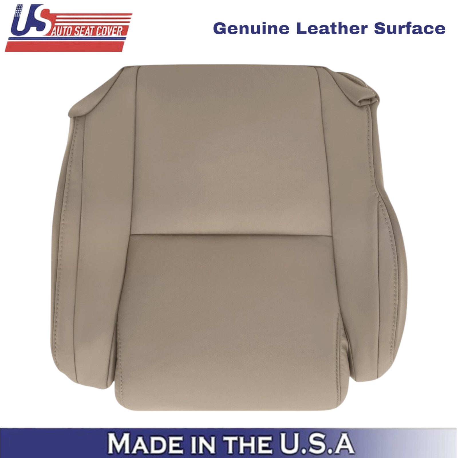 2007-2013 For Toyota Tundra Genuine Leather Passenger Bottom Cover Sand Beige