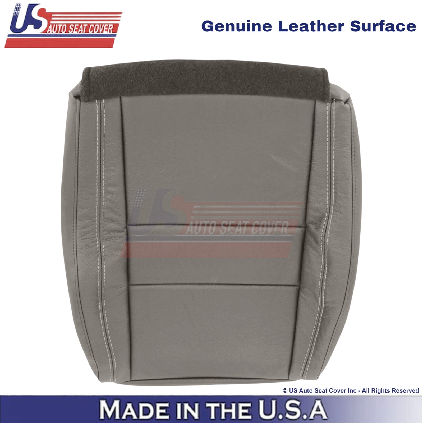 2011-2013 For Dodge Durango Genuine Leather Front Bottom Covers Medium Graystone